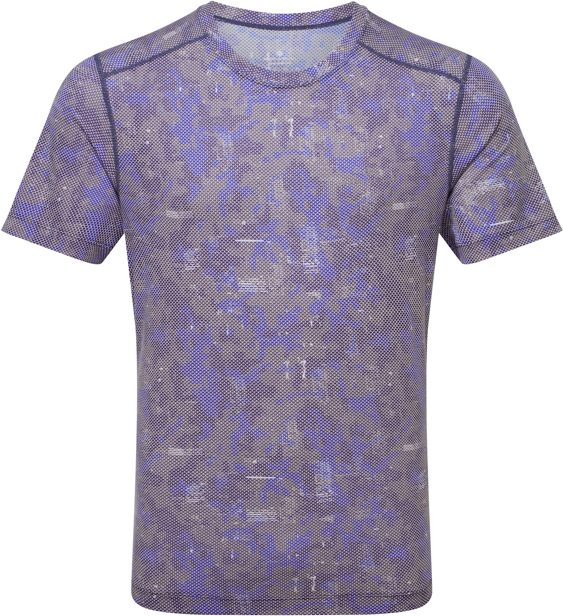 Ronhill Tech Golden Hour Short Sleeve Mens Running Top - Blue - Image 3