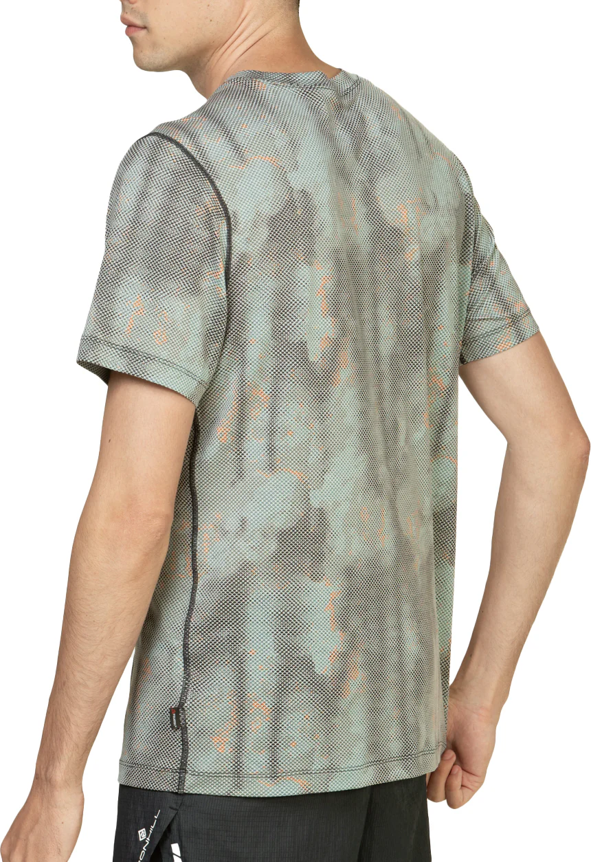 Ronhill Tech Golden Hour Short Sleeve Mens Running Top - Green - Image 2