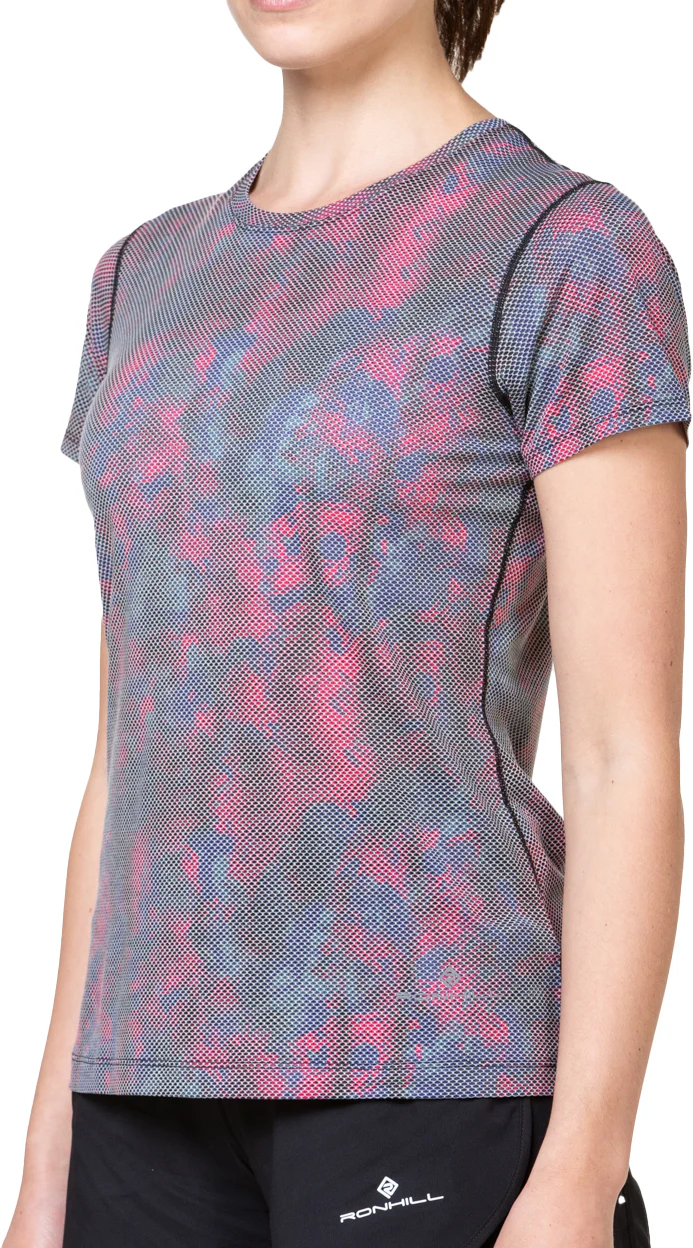 Ronhill Tech Golden Hour Short Sleeve Womens Running Top - Purple