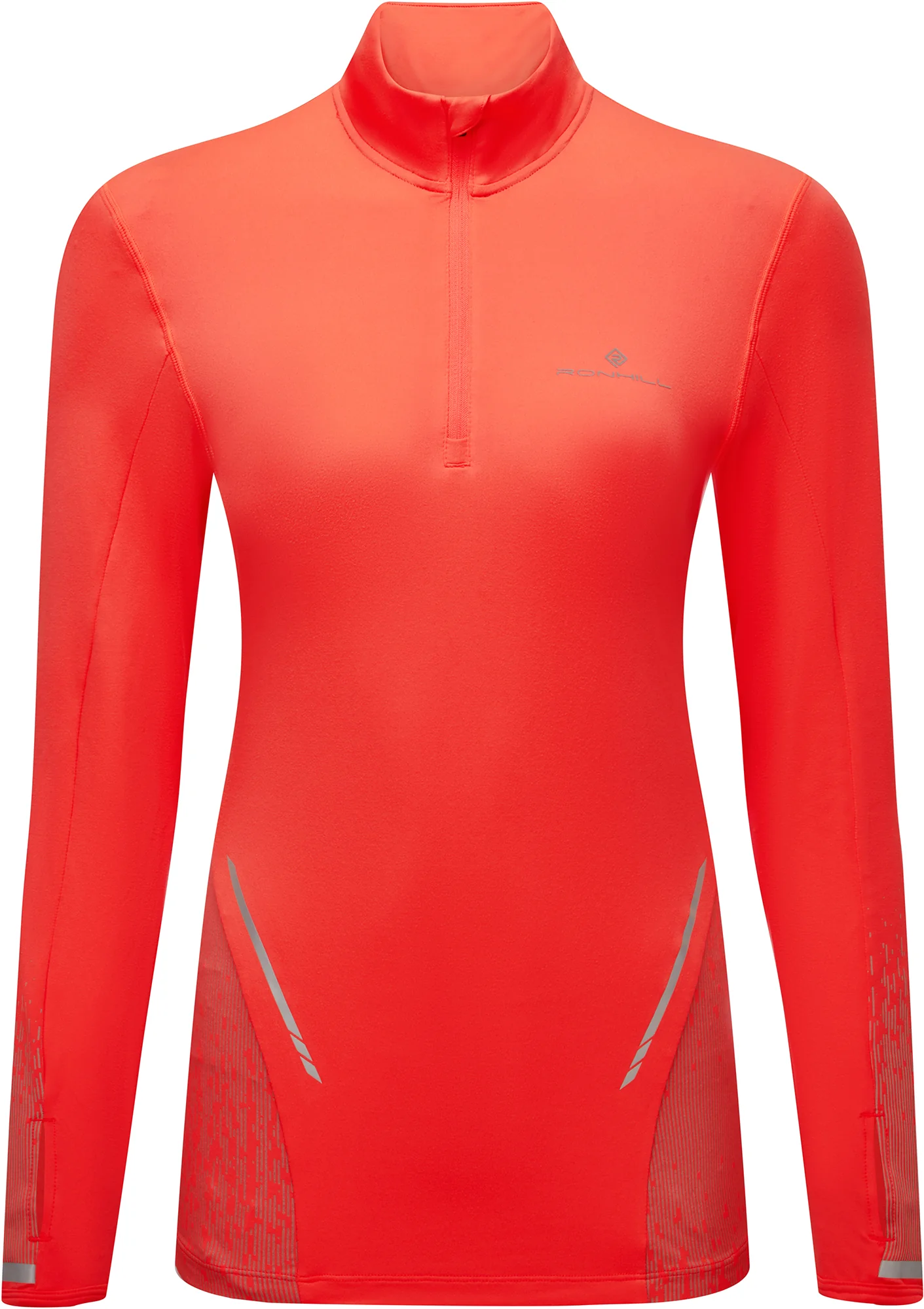 Ronhill Tech Reflect Half Zip Long Sleeve Womens Running Top - Pink - Image 5