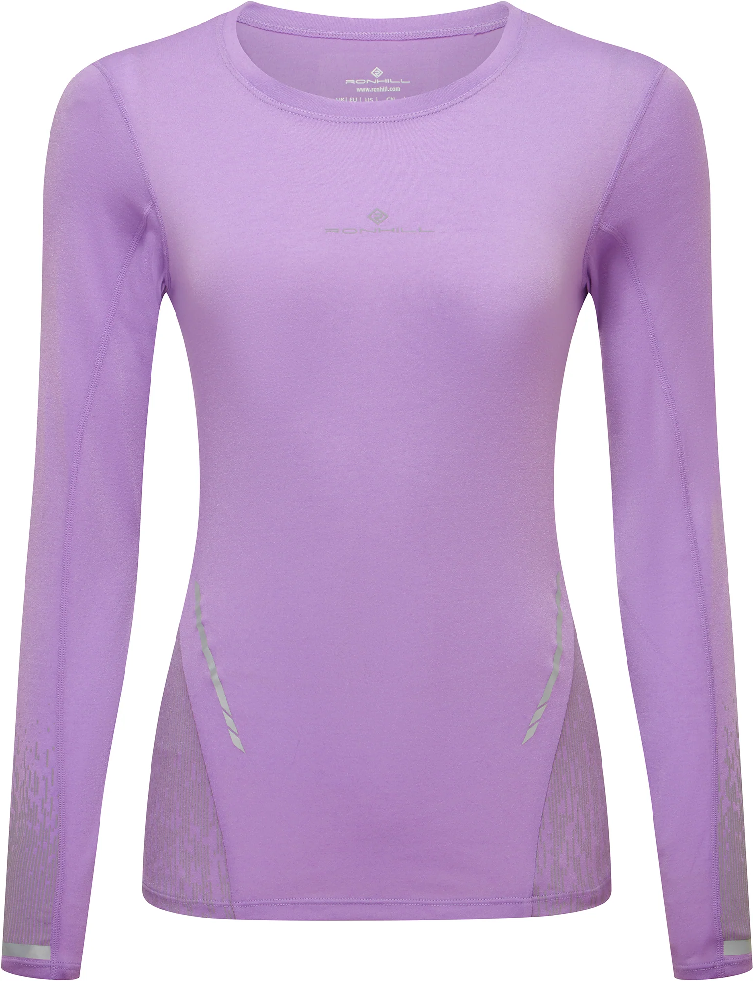 Ronhill Tech Reflect Long Sleeve Womens Running Top - Purple - Image 3