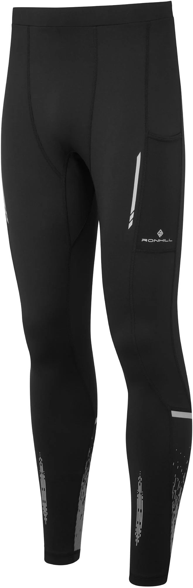 Ronhill Tech Reflect Mens Long Running Tights - Black - Image 6