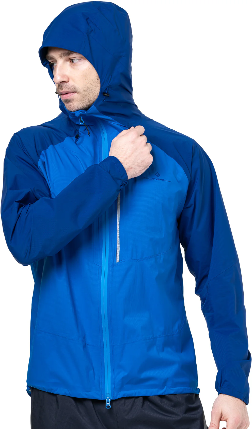Ronhill Tech Storm Mens Running Jacket - Blue - Image 4