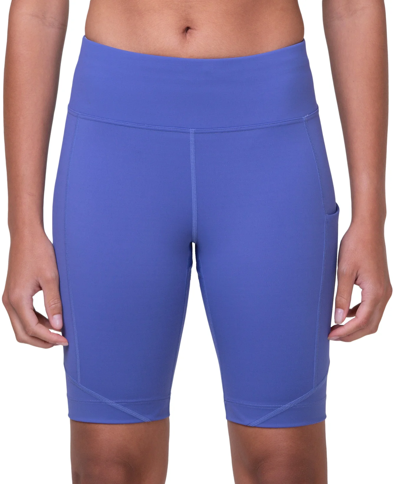 Ronhill Tech Stretch Womens Short Running Tights - Blue - Image 2
