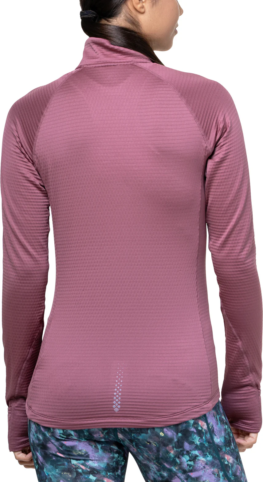 Ronhill Tech Winter Half Zip Long Sleeve Womens Running Top - Pink - Image 2