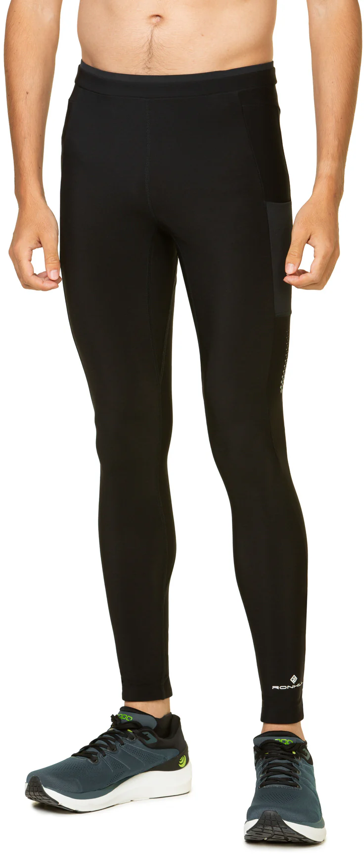 Ronhill Tech Winter Mens Long Running Tights - Black