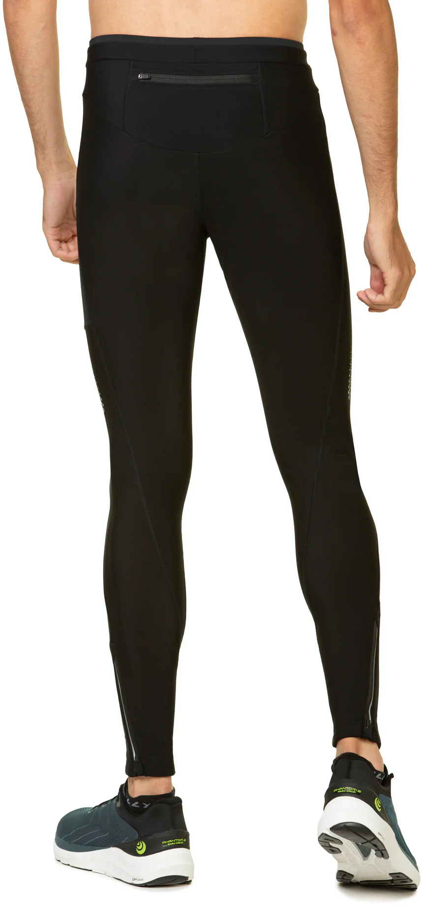 Ronhill Tech Winter Mens Long Running Tights - Black - Image 2