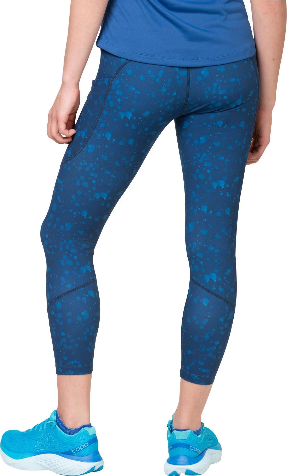 Ronhill Tech Womens 7/8 Running Tights - Blue - Image 2