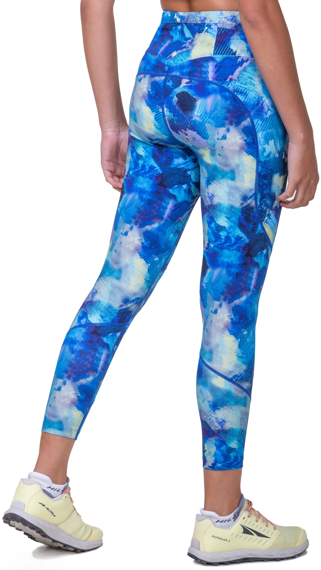 Ronhill Tech Womens 7/8 Running Tights - Blue - Image 2