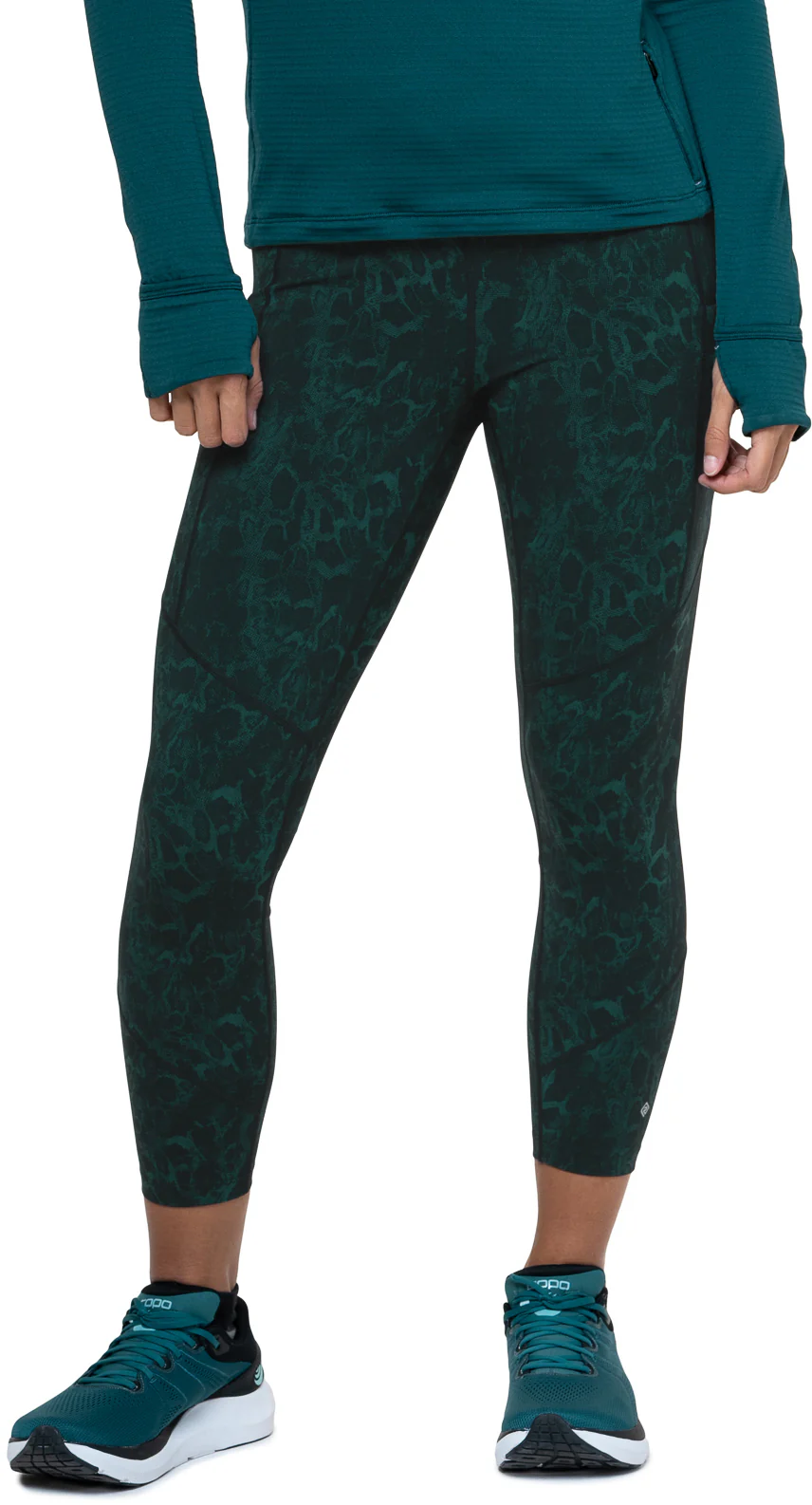 Ronhill Tech Womens 7/8 Running Tights - Green