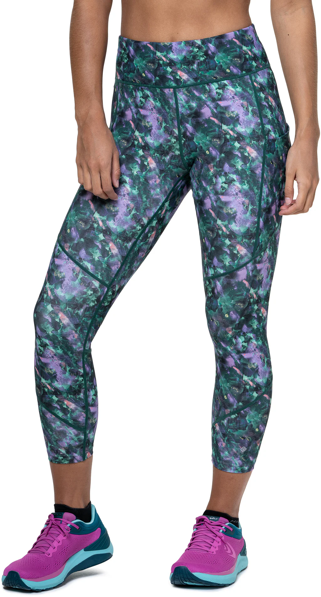 Ronhill Tech Womens 7/8 Running Tights - Green