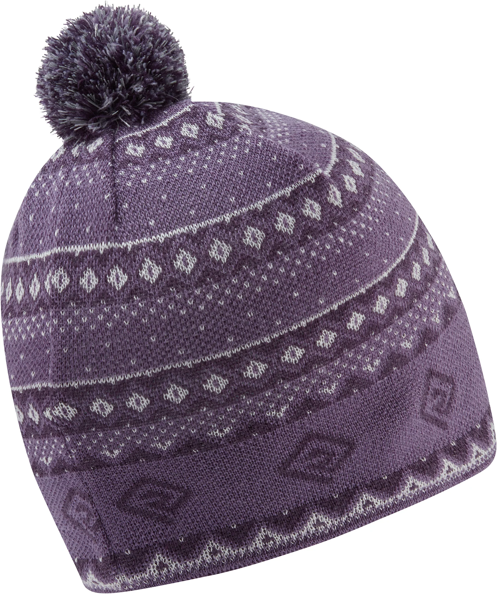 Ronhill Winter Bobble Running Beanie - Purple - Image 2