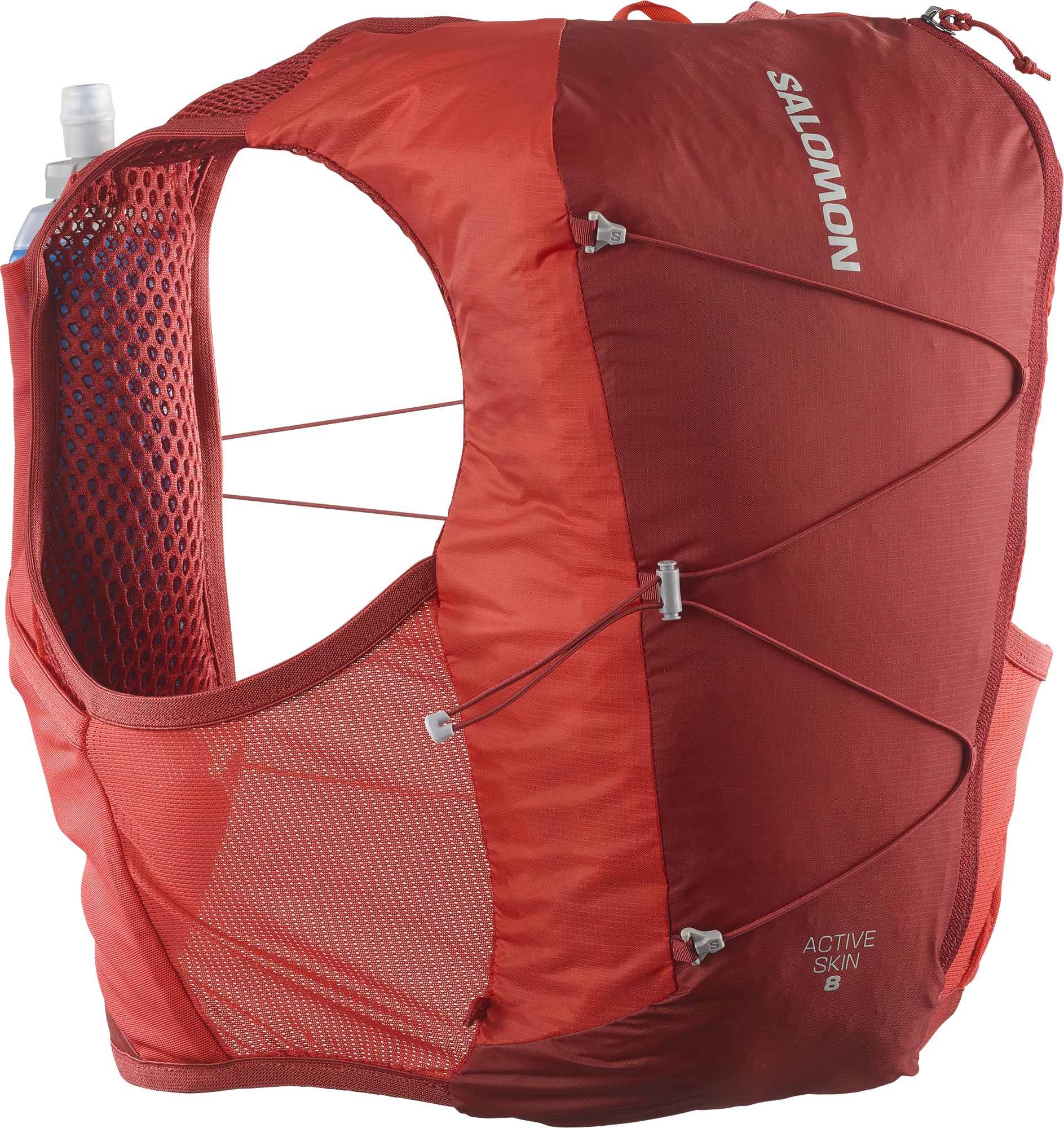 Salomon Active Skin 8 Set Running Backpack - Red - Image 2