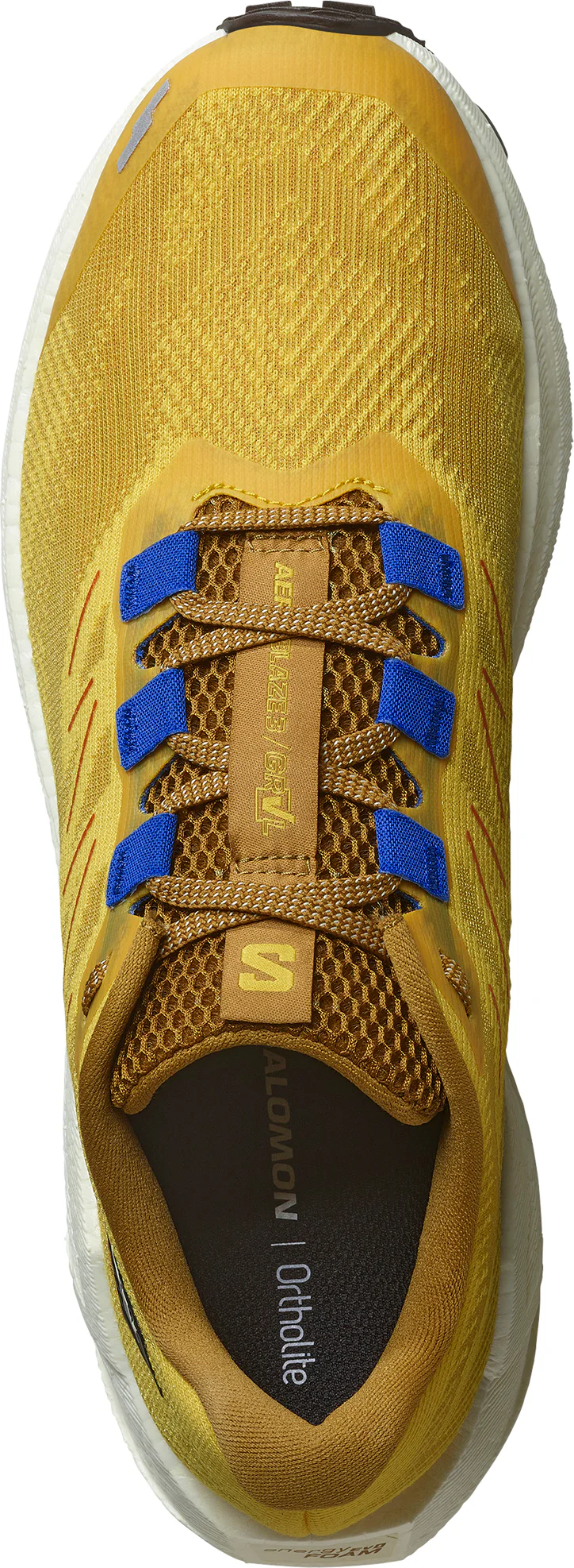 Salomon Aero Blaze 3 GRVL Mens Trail Running Shoes - Yellow - Image 3