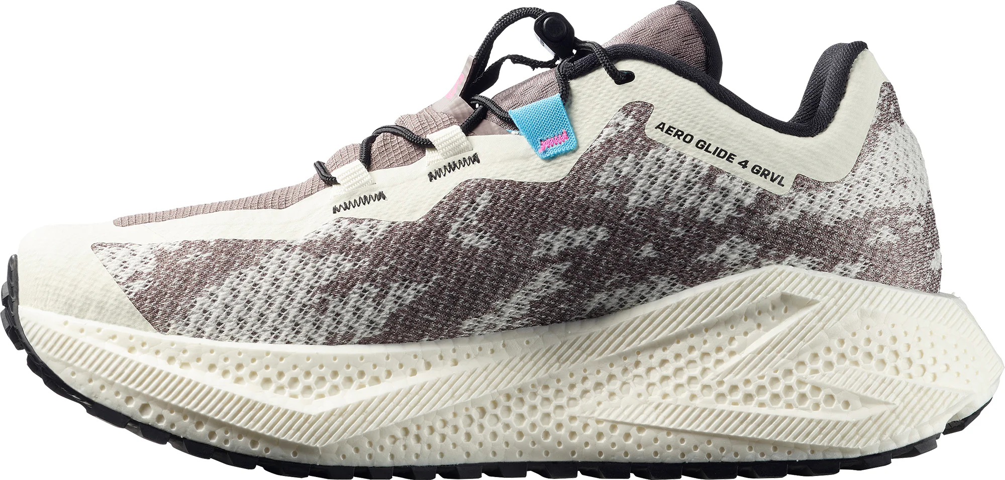 Salomon Aero Glide 4 GRVL Womens Trail Running Shoes - White - Image 3