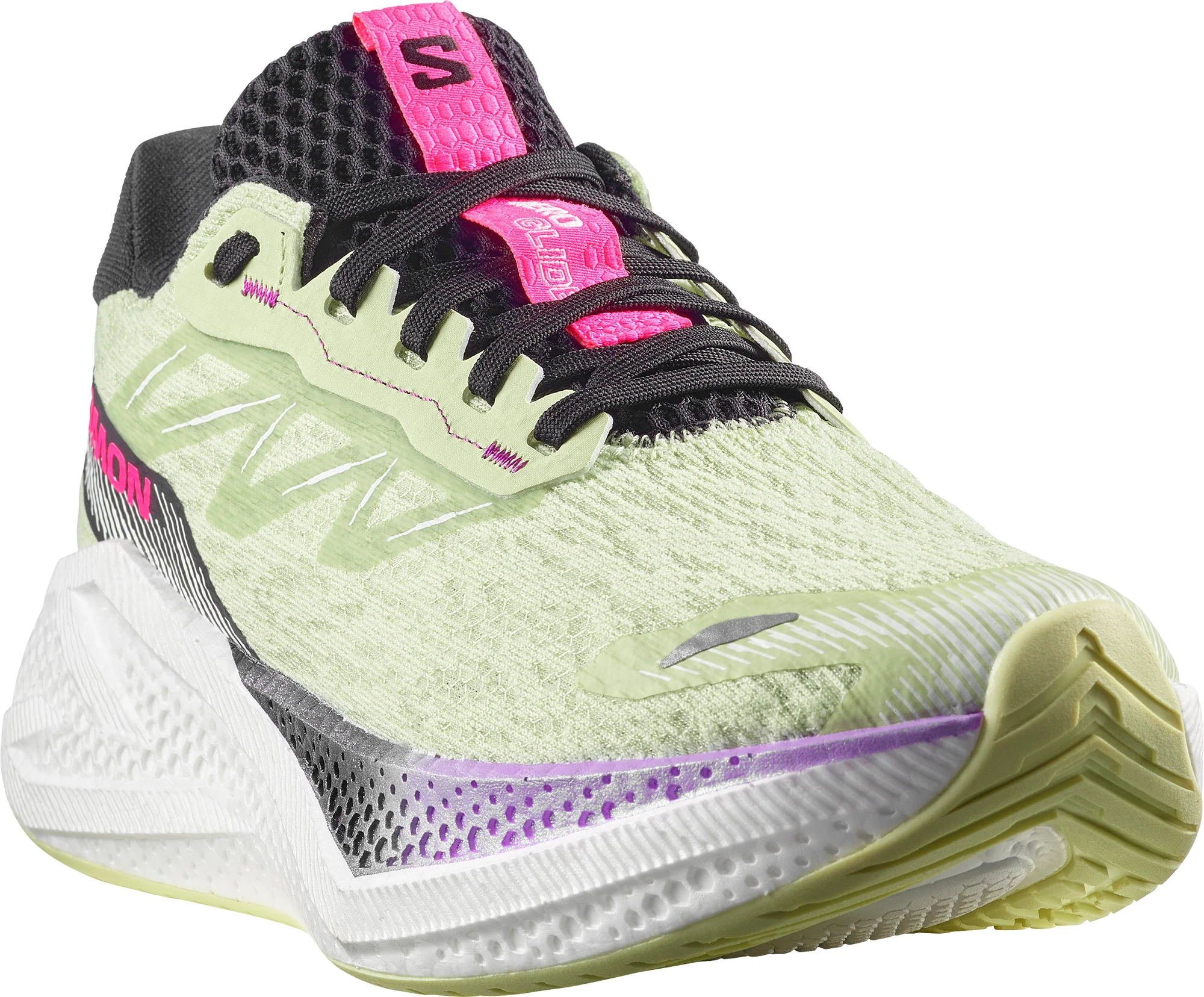 Salomon Aero Glide 4 Womens Running Shoes - Green - Image 6