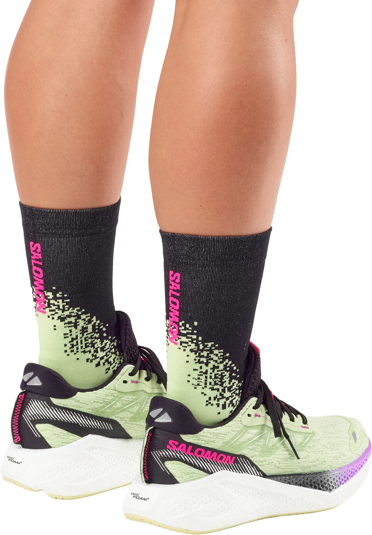 Salomon Aero Glide 4 Womens Running Shoes - Green - Image 7