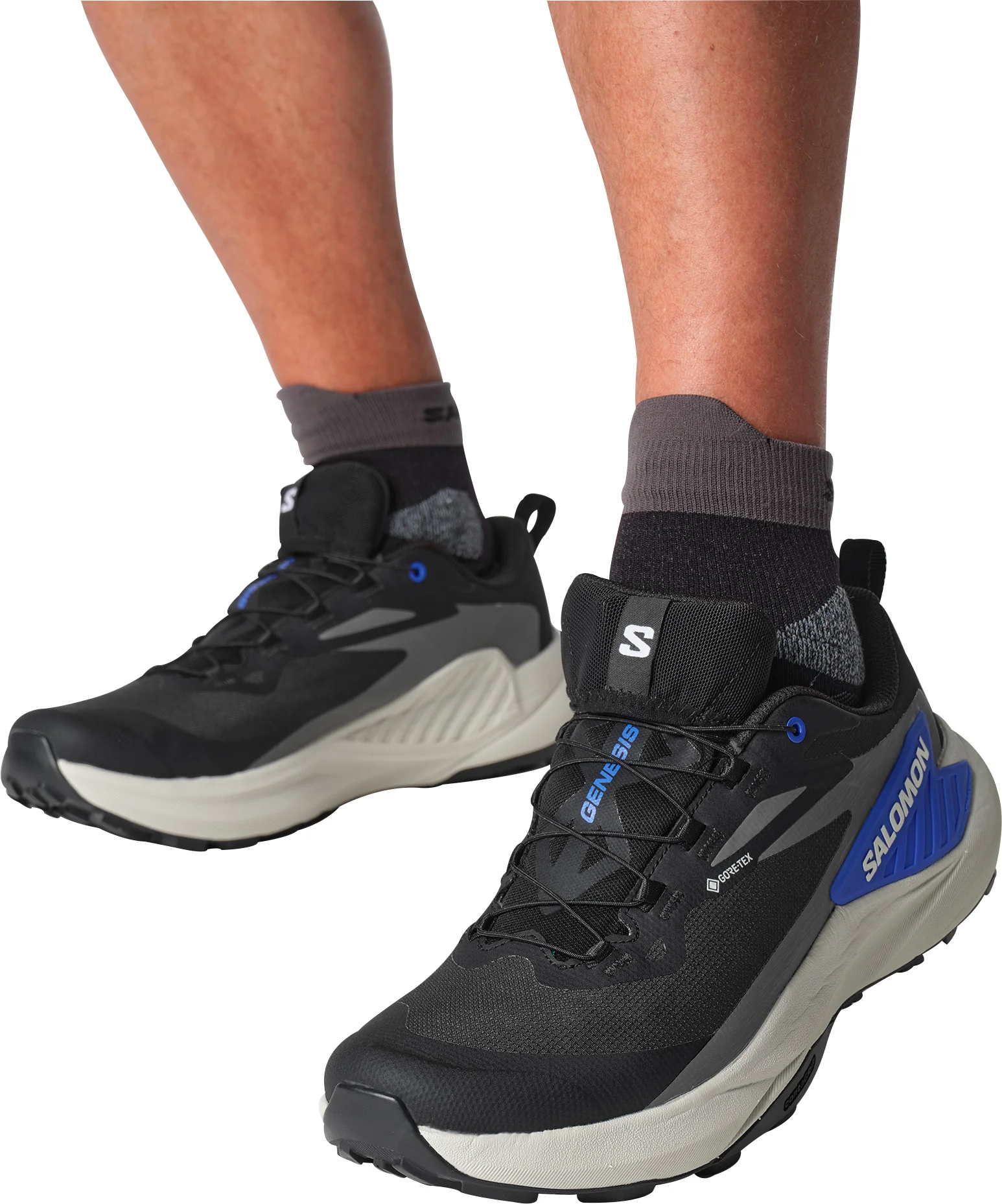 Salomon Genesis GORE-TEX Mens Trail Running Shoes - Black - Image 7
