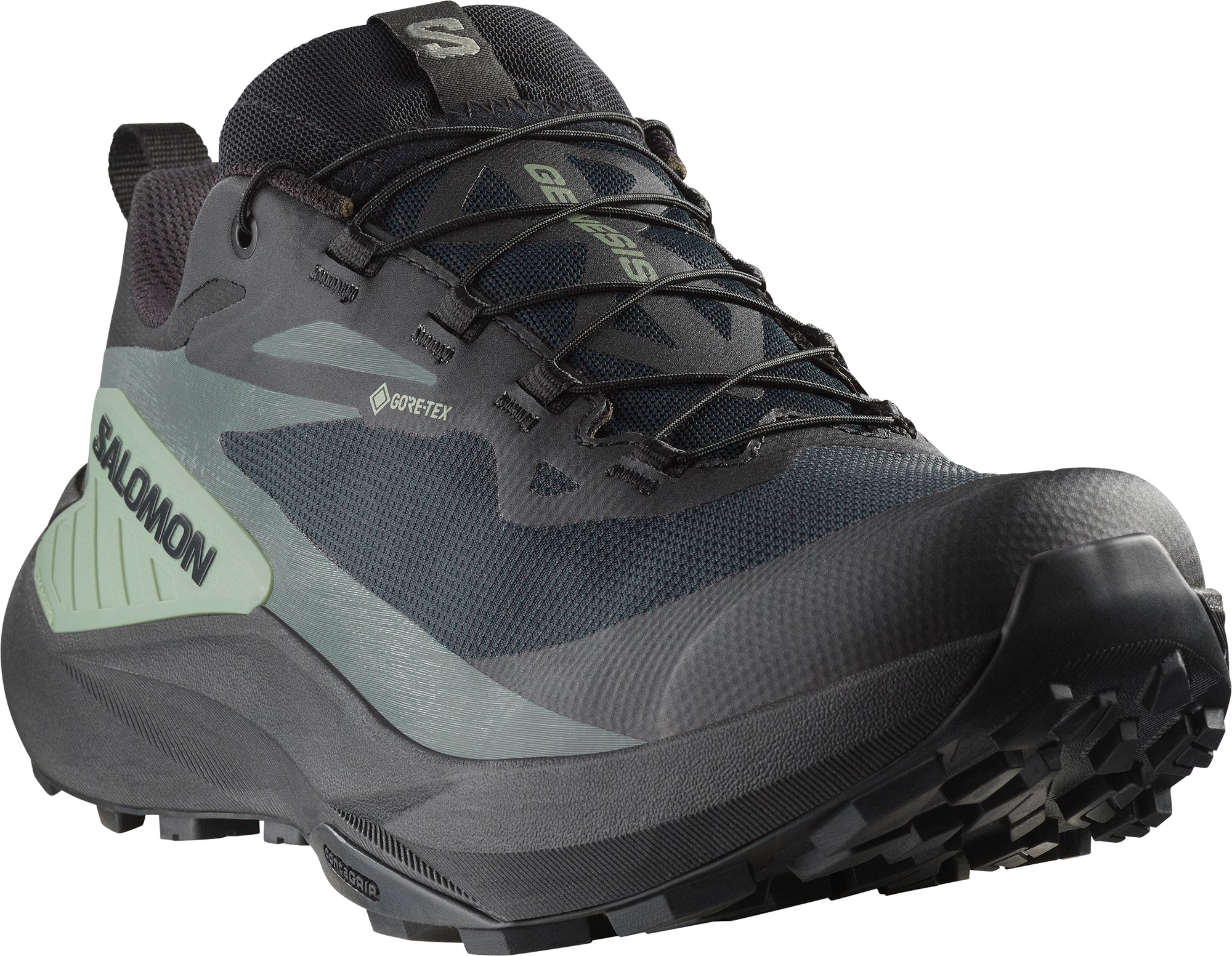 Salomon Genesis GORE-TEX Mens Trail Running Shoes - Black - Image 6