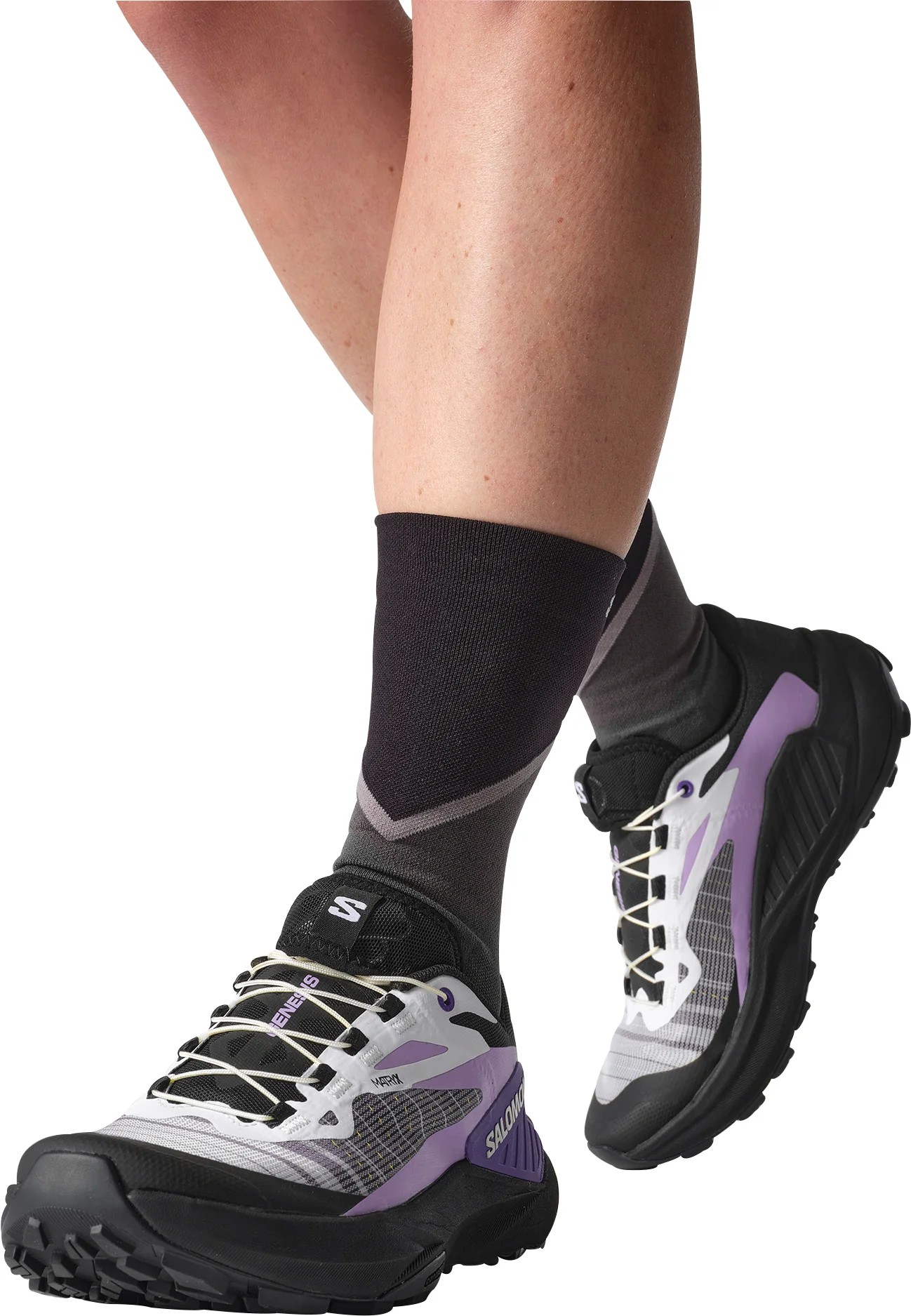 Salomon Genesis Womens Trail Running Shoes - Black - Image 7