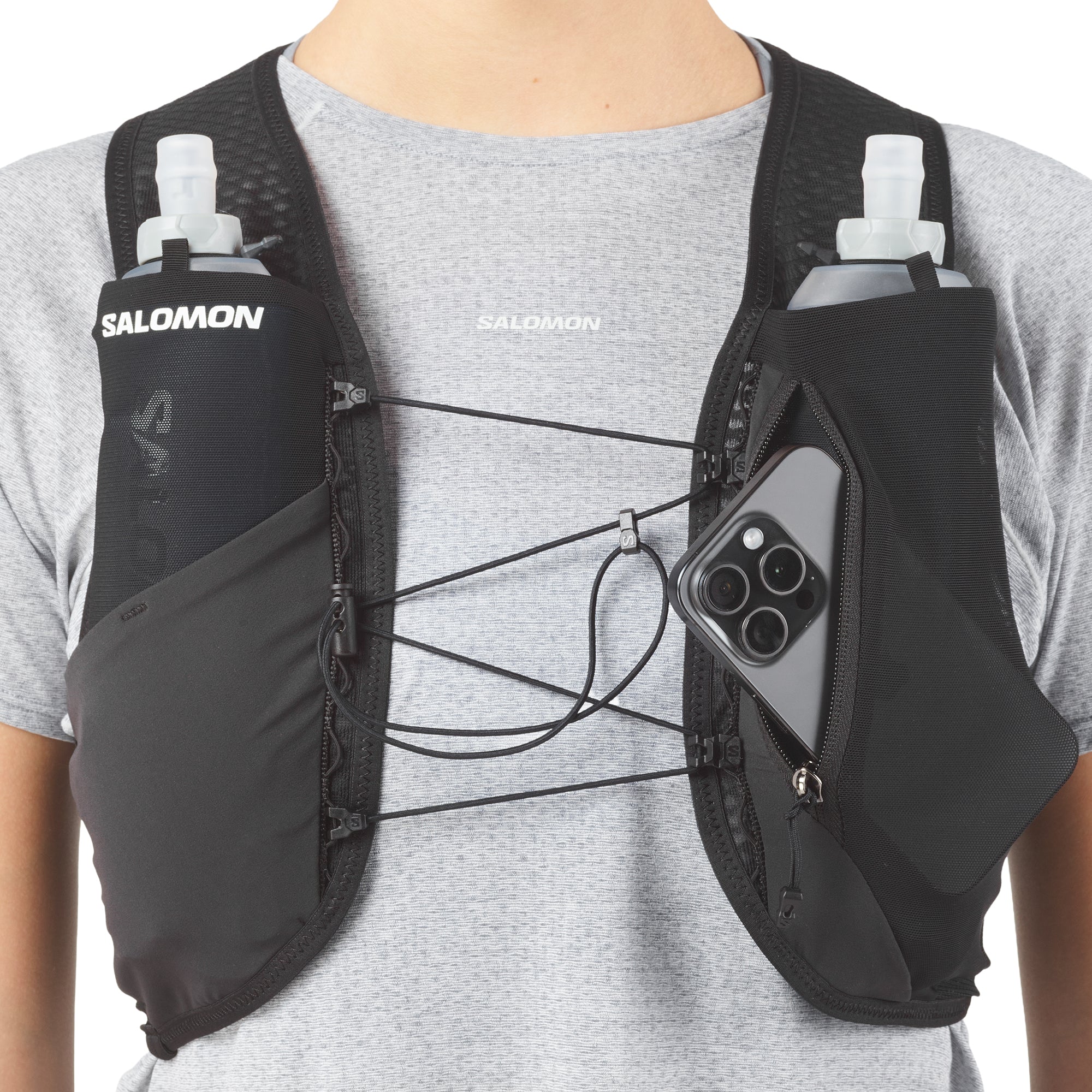 Salomon Gravel Skin 4 Set Running Backpack - Black - Image 4