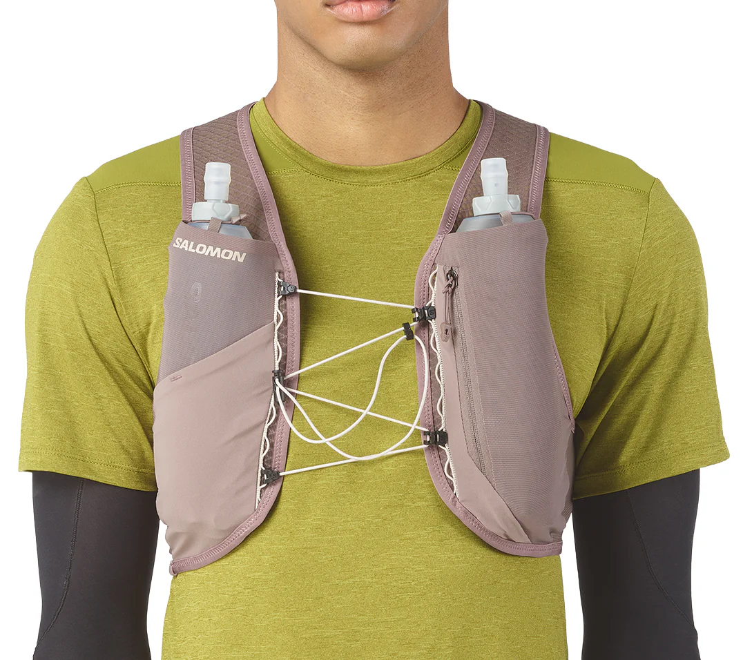 Salomon Gravel Skin 4 Set Running Backpack - Brown - Image 3