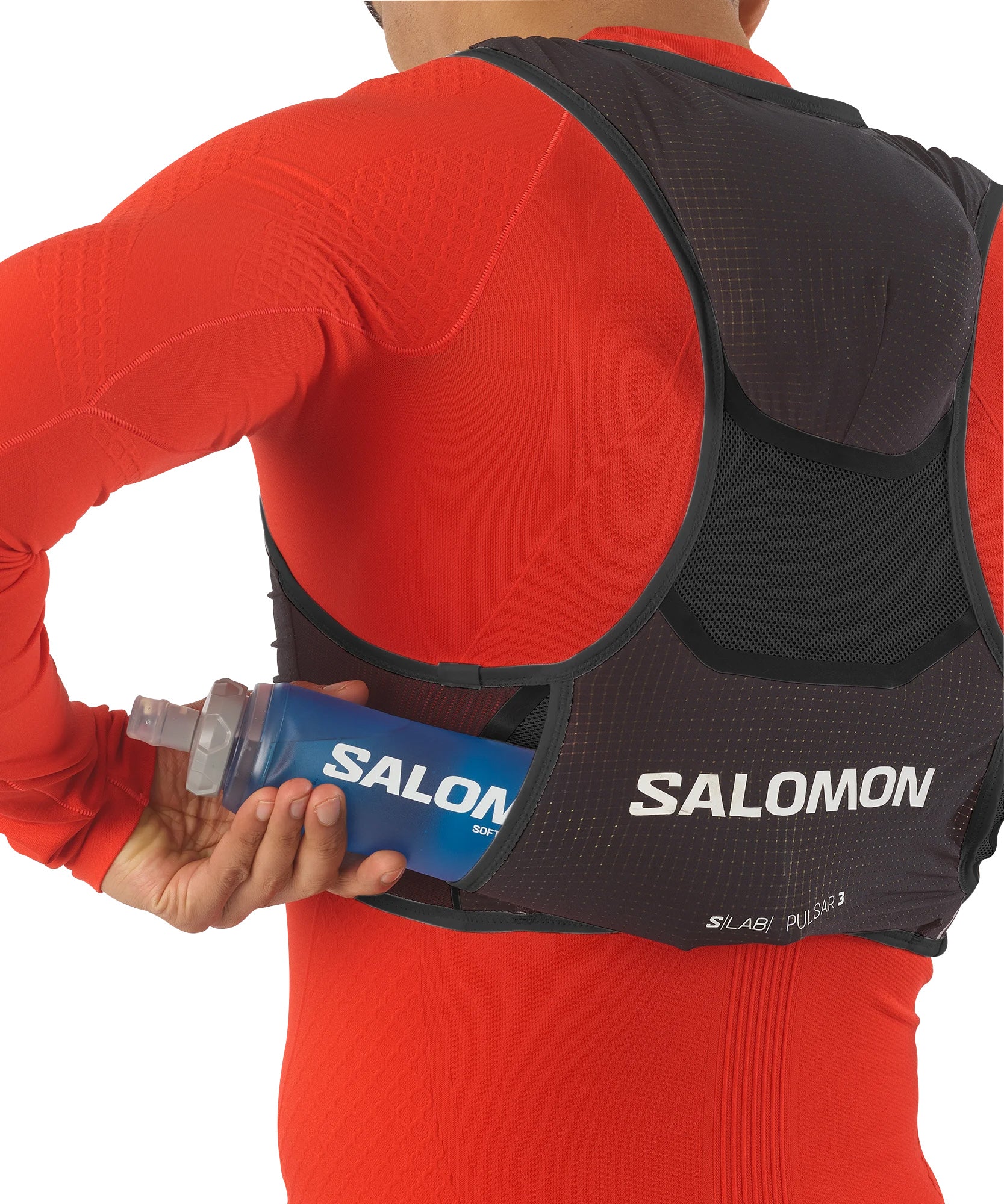 Salomon S/LAB Pulsar 3 Set Running Backpack - Black - Image 6