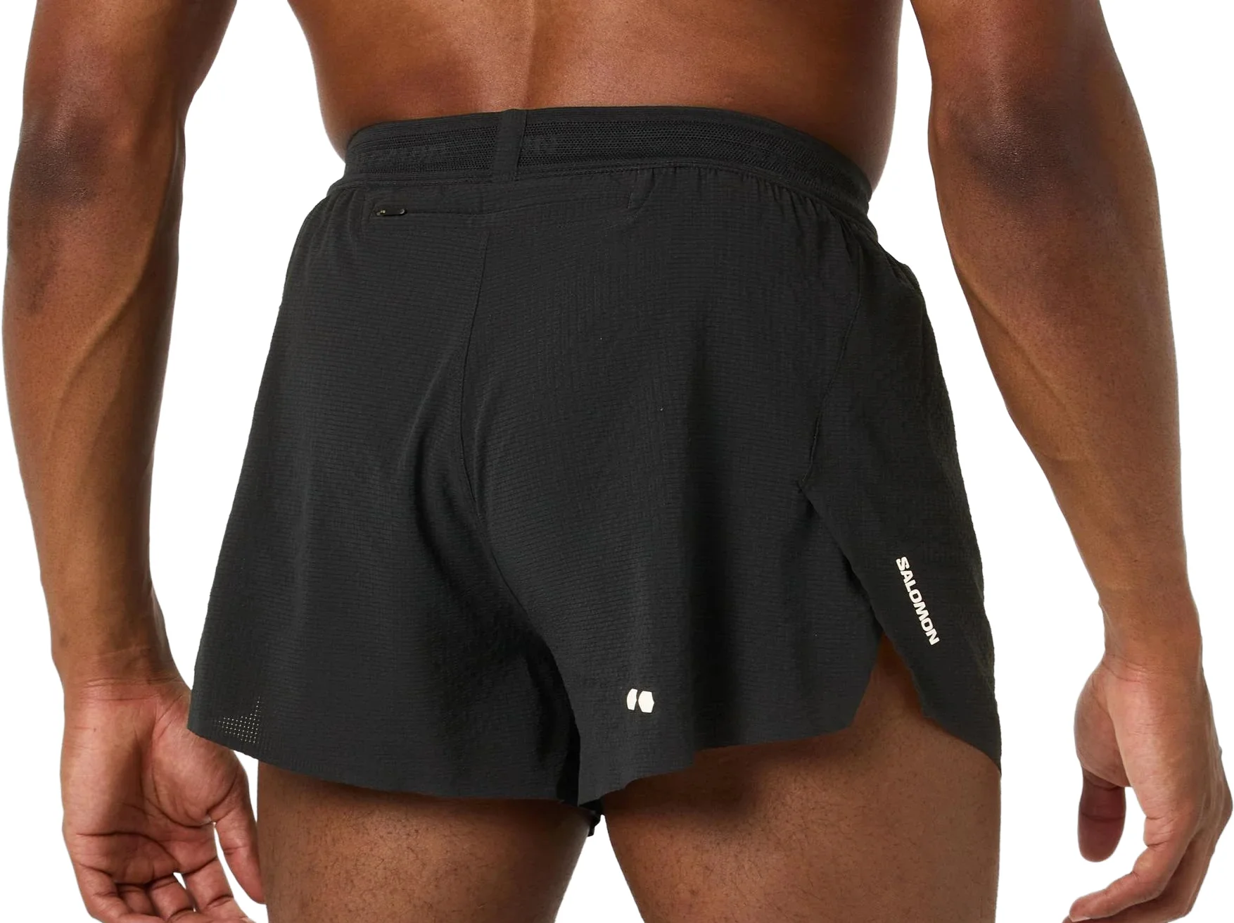 Salomon Sense Aero 3 Inch Split Mens Running Shorts - Black - Image 2