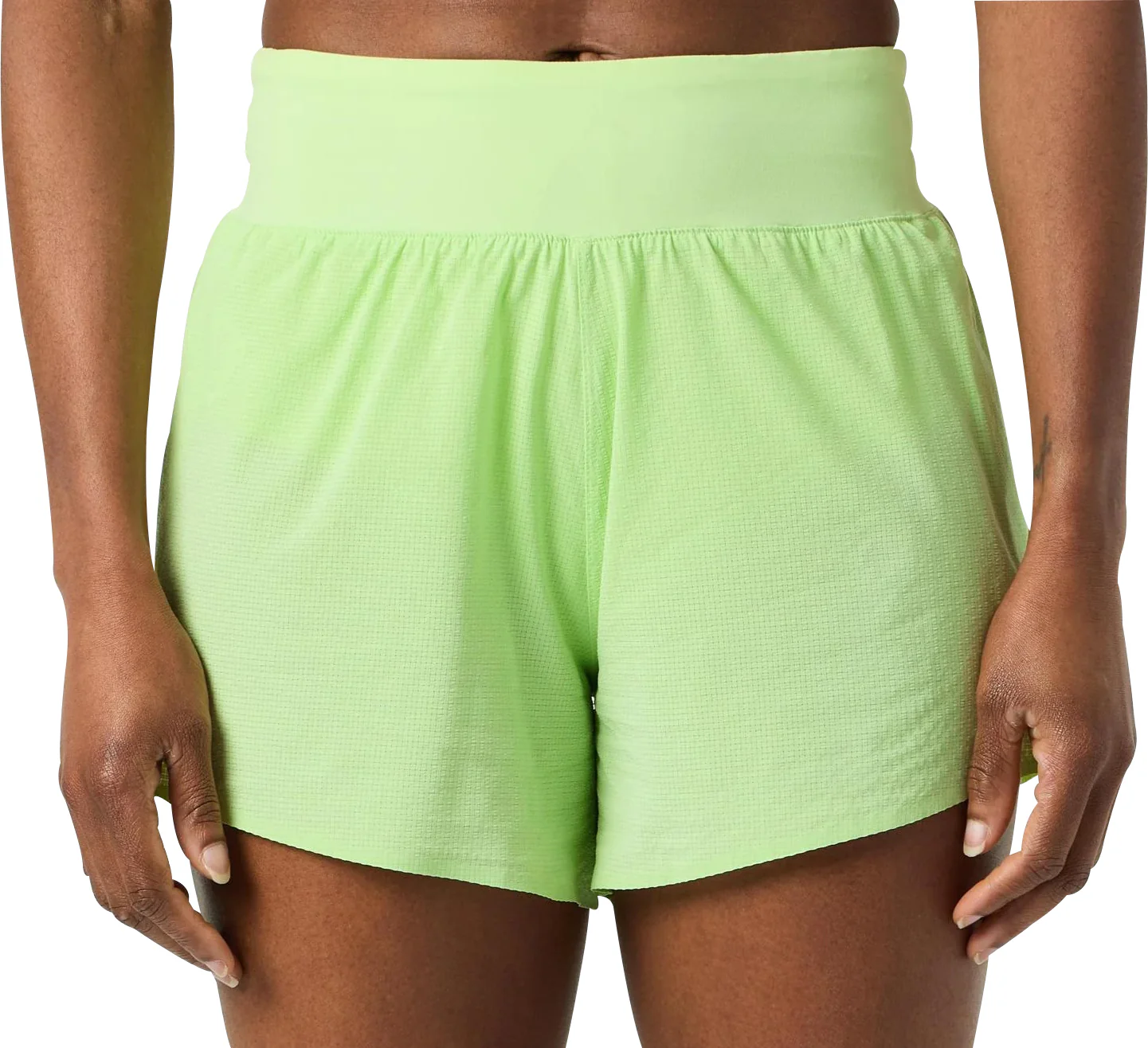 Salomon Sense Aero Stow 4 Inch Womens Running Shorts - Green