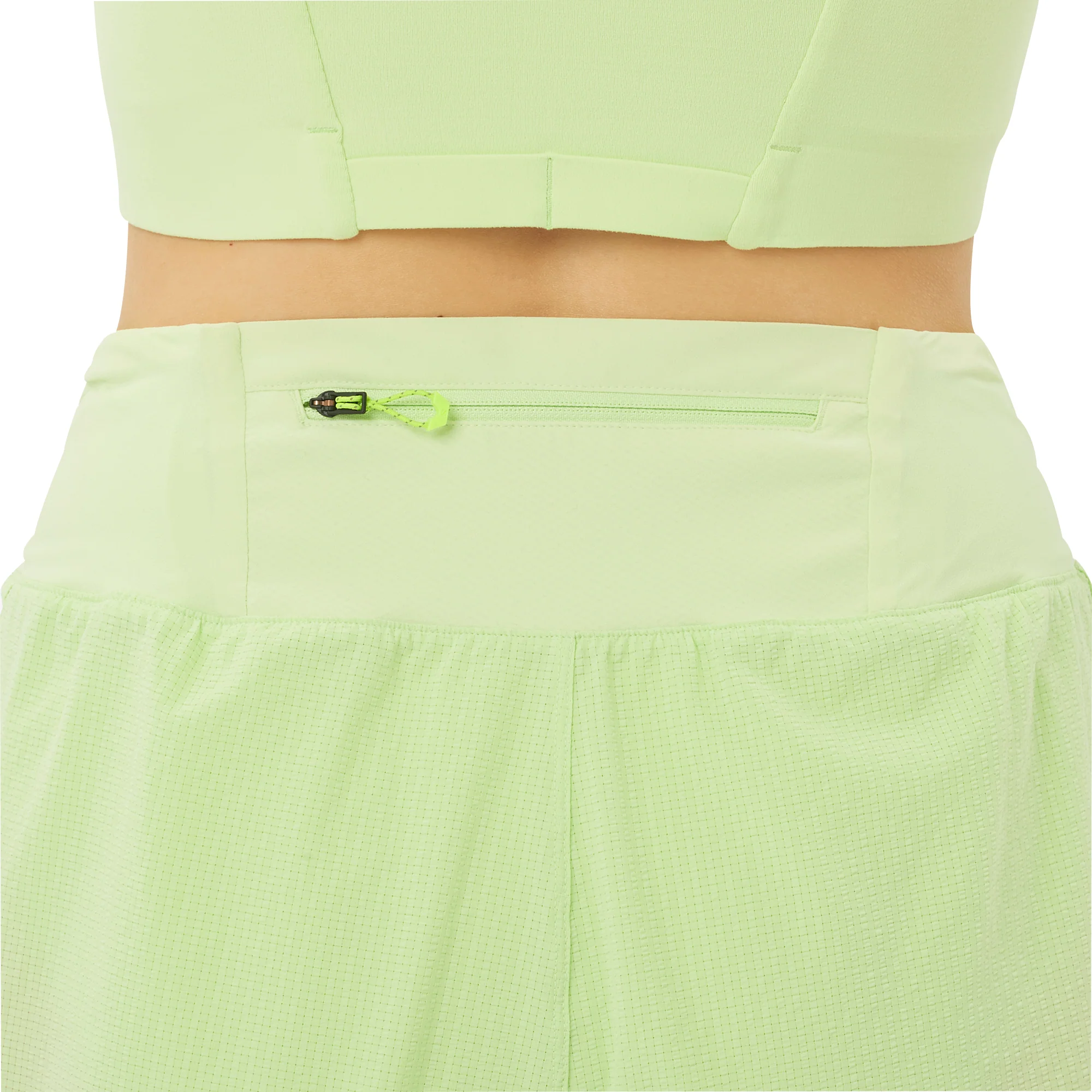 Salomon Sense Aero Stow 4 Inch Womens Running Shorts - Green - Image 4