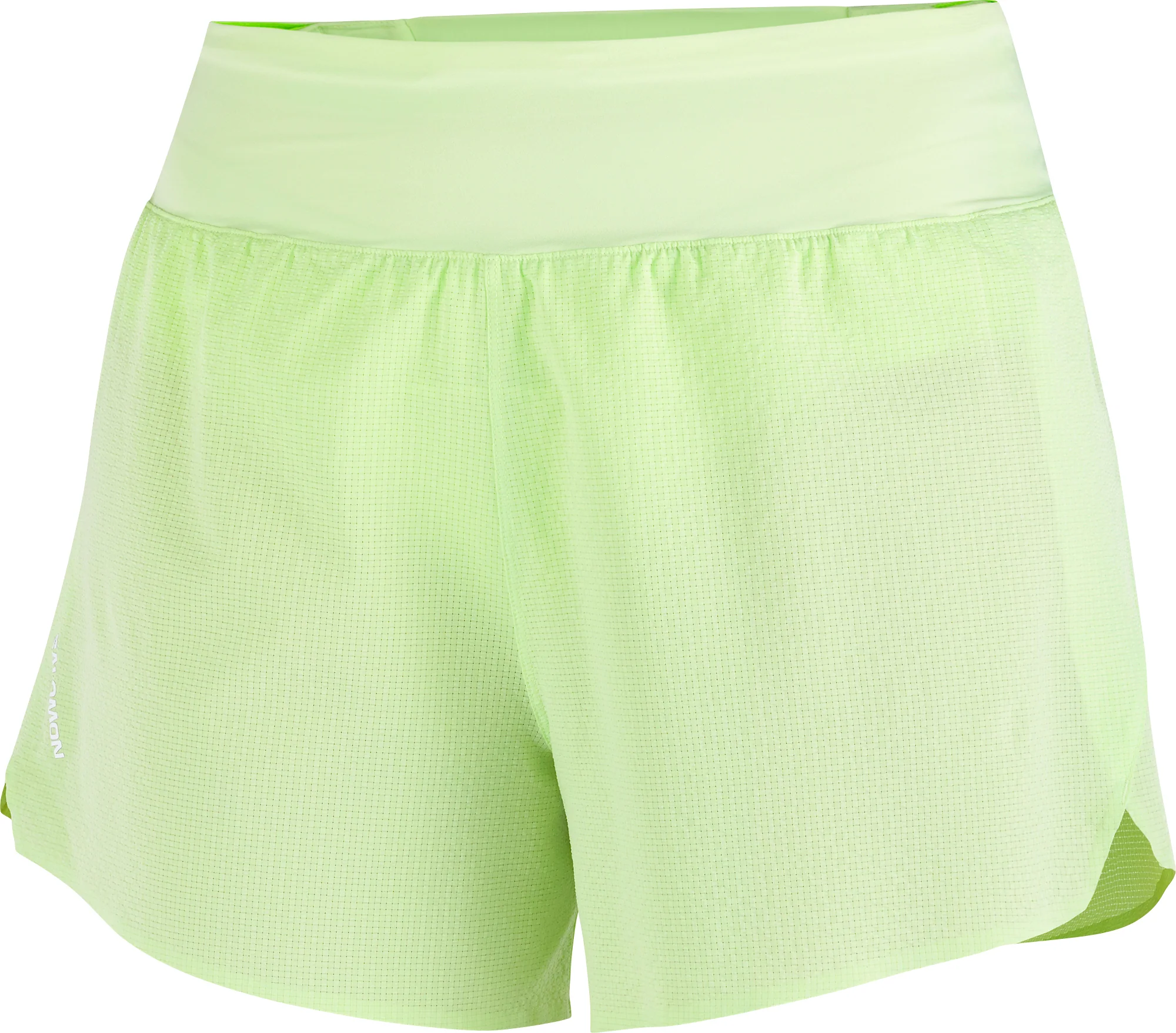 Salomon Sense Aero Stow 4 Inch Womens Running Shorts - Green - Image 5