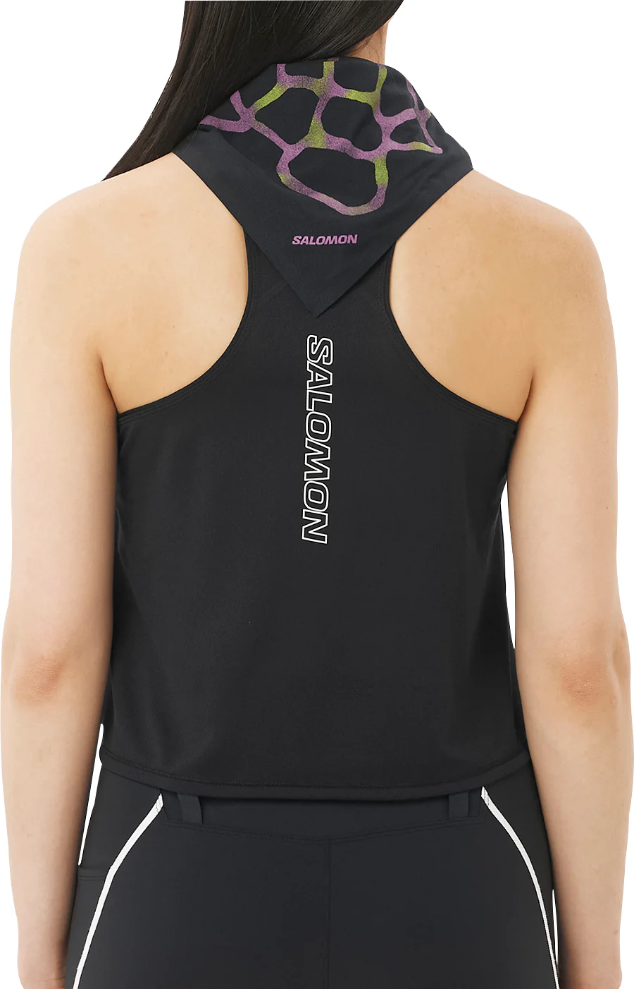 Salomon Sense Aero Womens Running Vest Tank Top - Black - Image 2