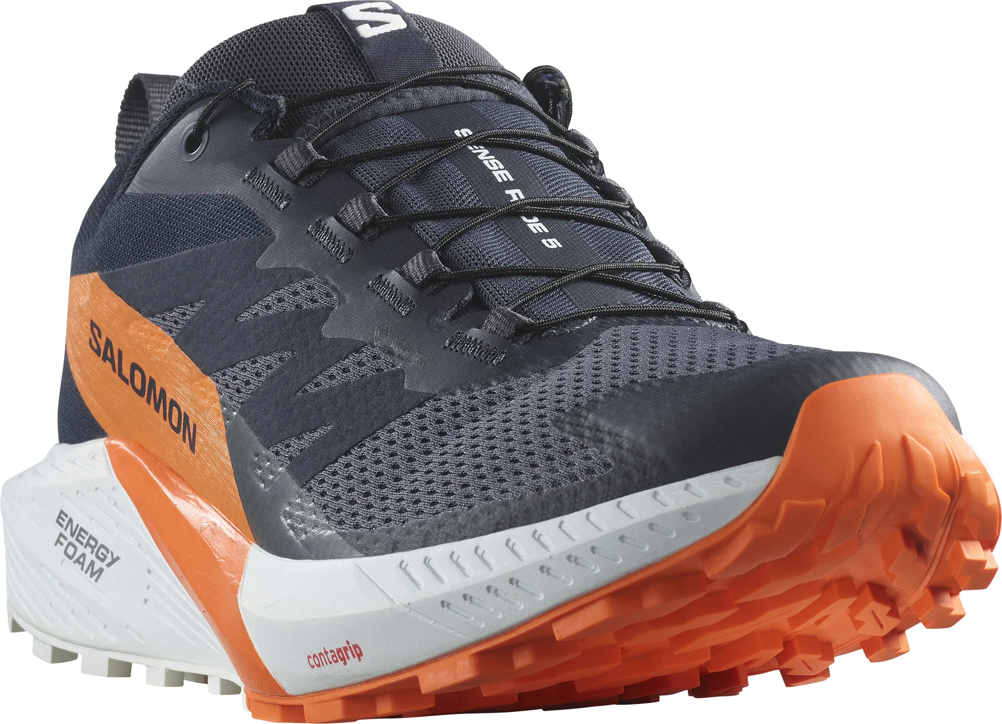 Salomon Sense Ride 5 GORE-TEX Mens Trail Running Shoes - Grey - Image 6