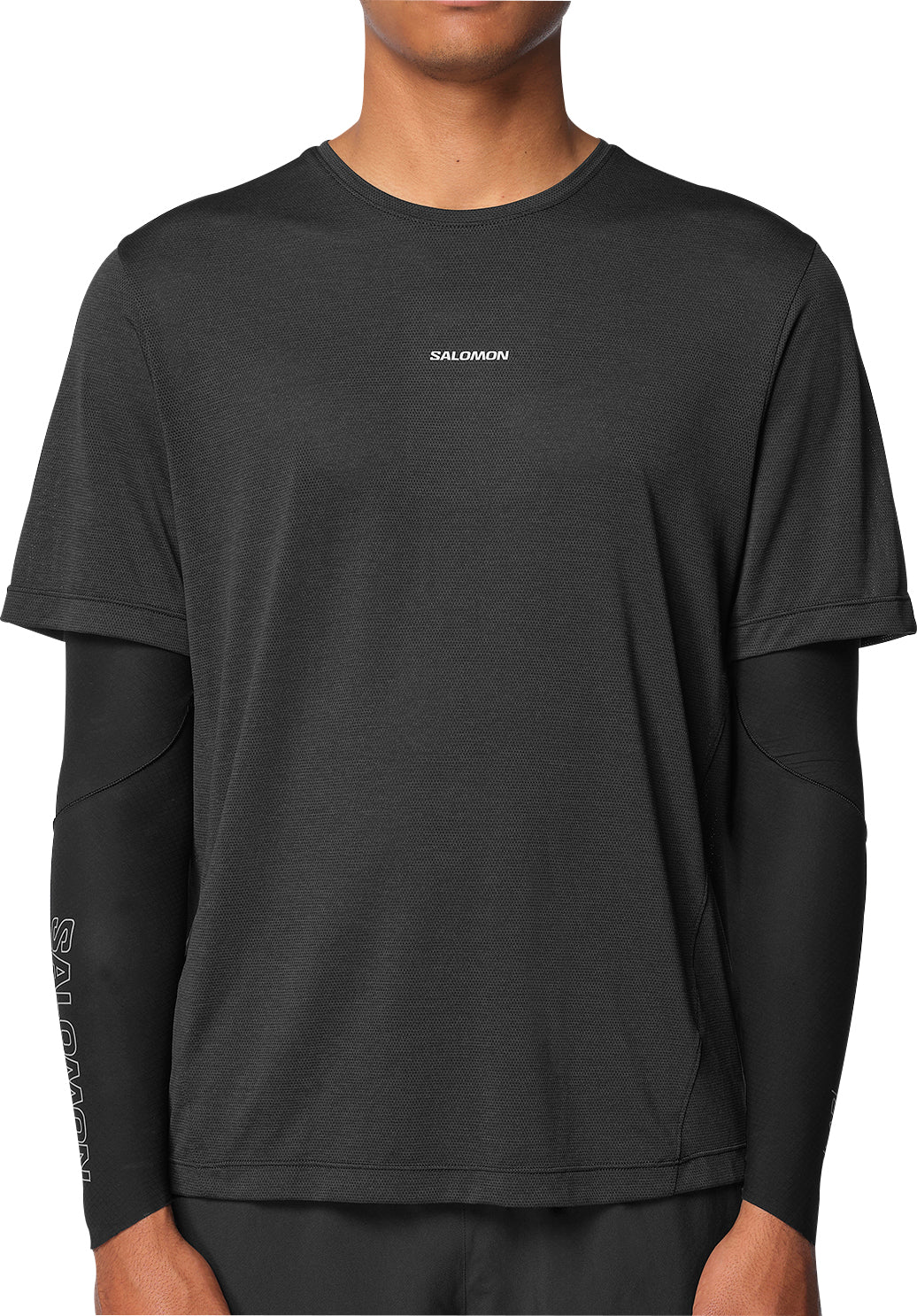 Salomon SHAKEout Core Short Sleeve Mens Running Top - Black