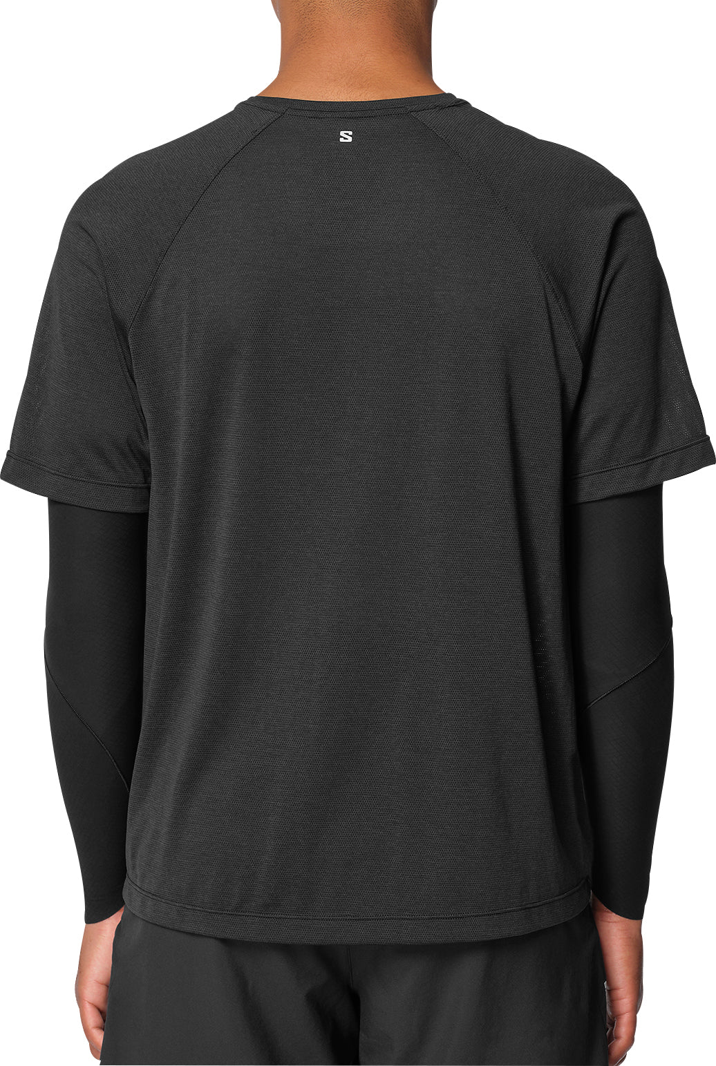 Salomon SHAKEout Core Short Sleeve Mens Running Top - Black - Image 2