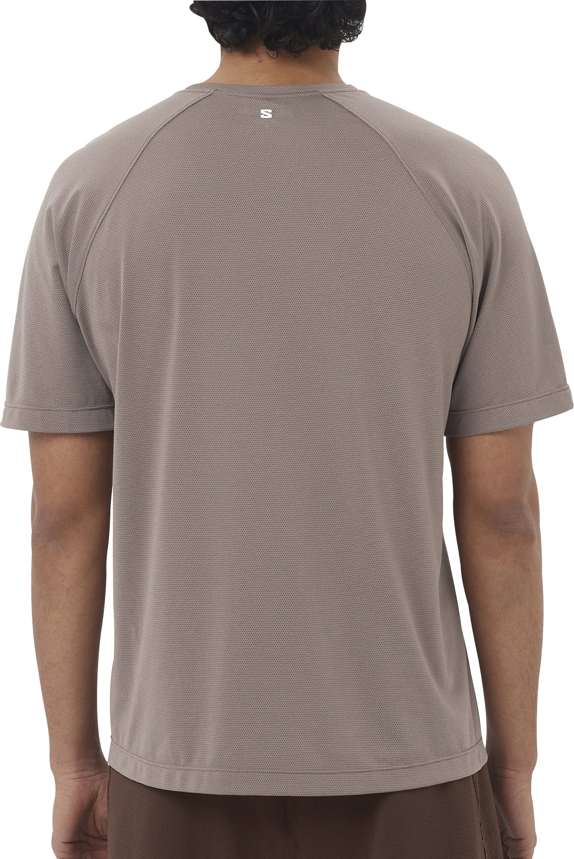Salomon SHAKEout Core Short Sleeve Mens Running Top - Brown - Image 2