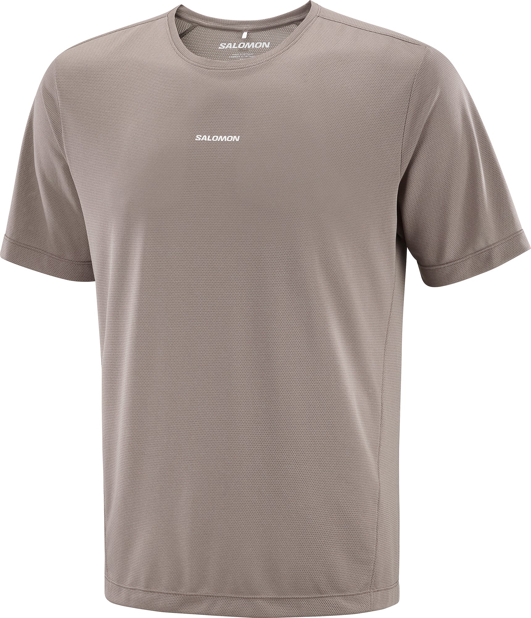 Salomon SHAKEout Core Short Sleeve Mens Running Top - Brown - Image 3