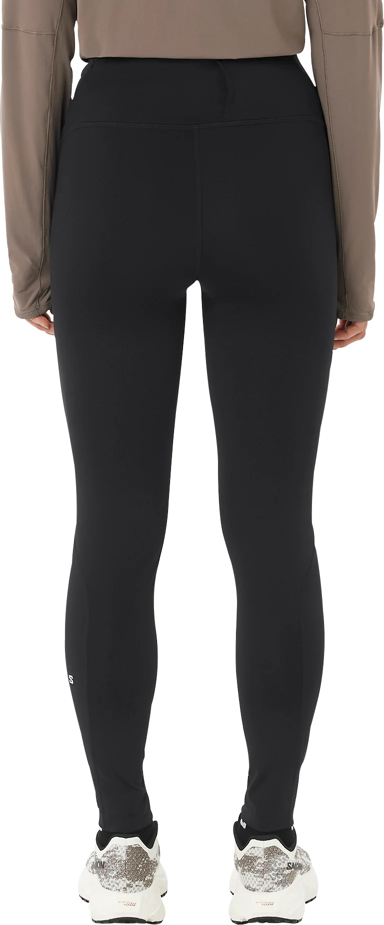 Salomon SHAKEout Core Womens Long Running Tights - Black - Image 2