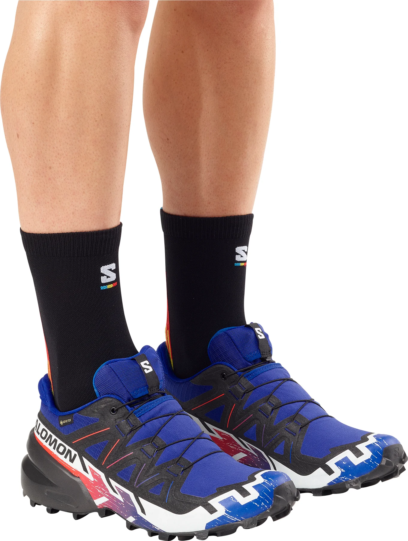 Salomon Speedcross 6 GORE-TEX Mens Trail Running Shoes - Blue - Image 7