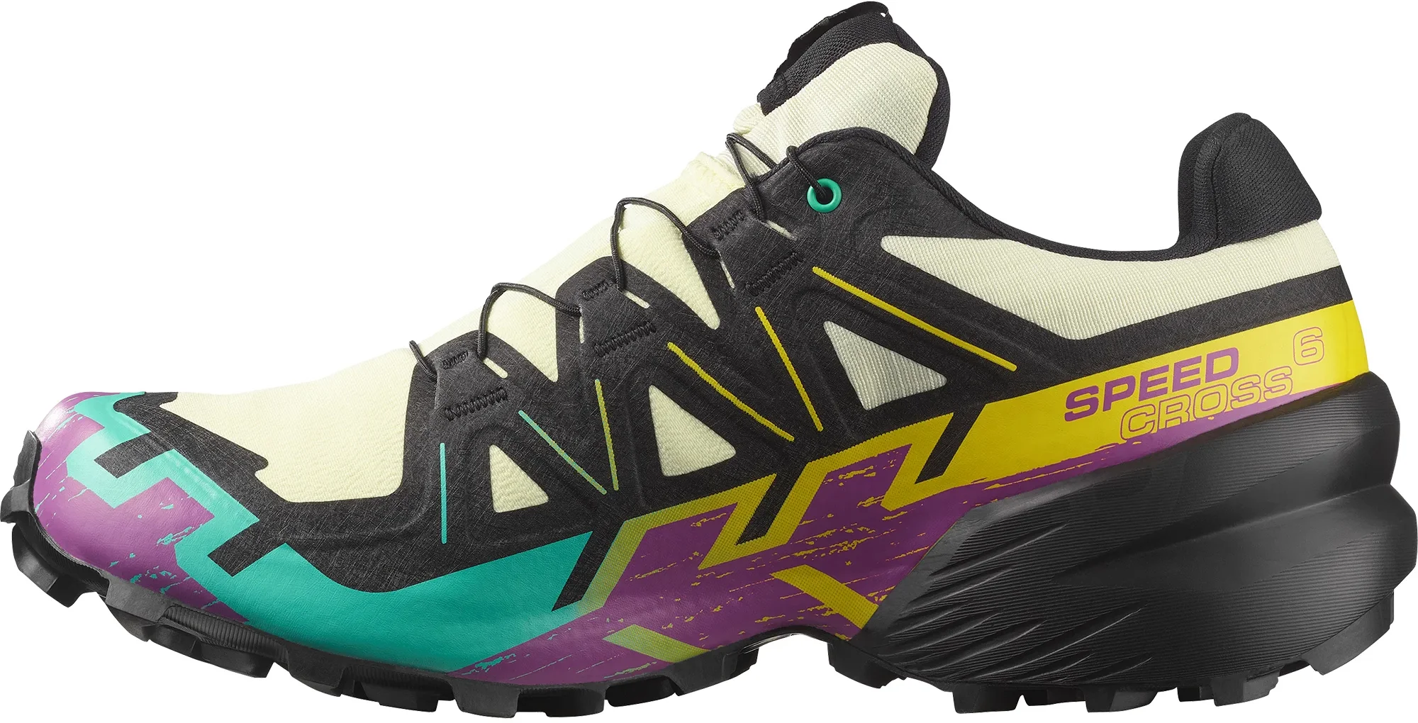 Salomon Speedcross 6 GORE-TEX Mens Trail Running Shoes - Yellow - Image 3