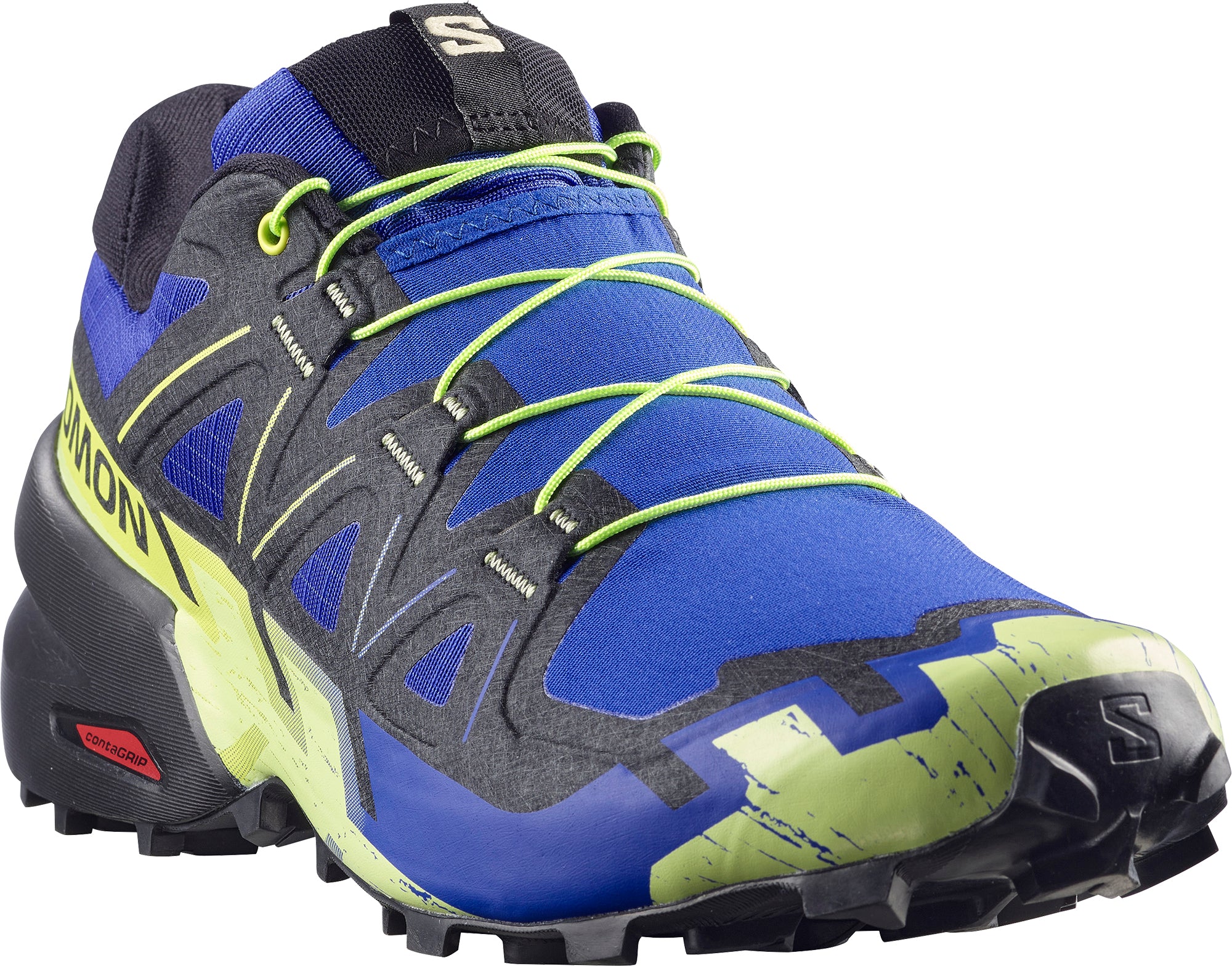 Salomon Speedcross 6 Mens Trail Running Shoes - Blue - Image 6