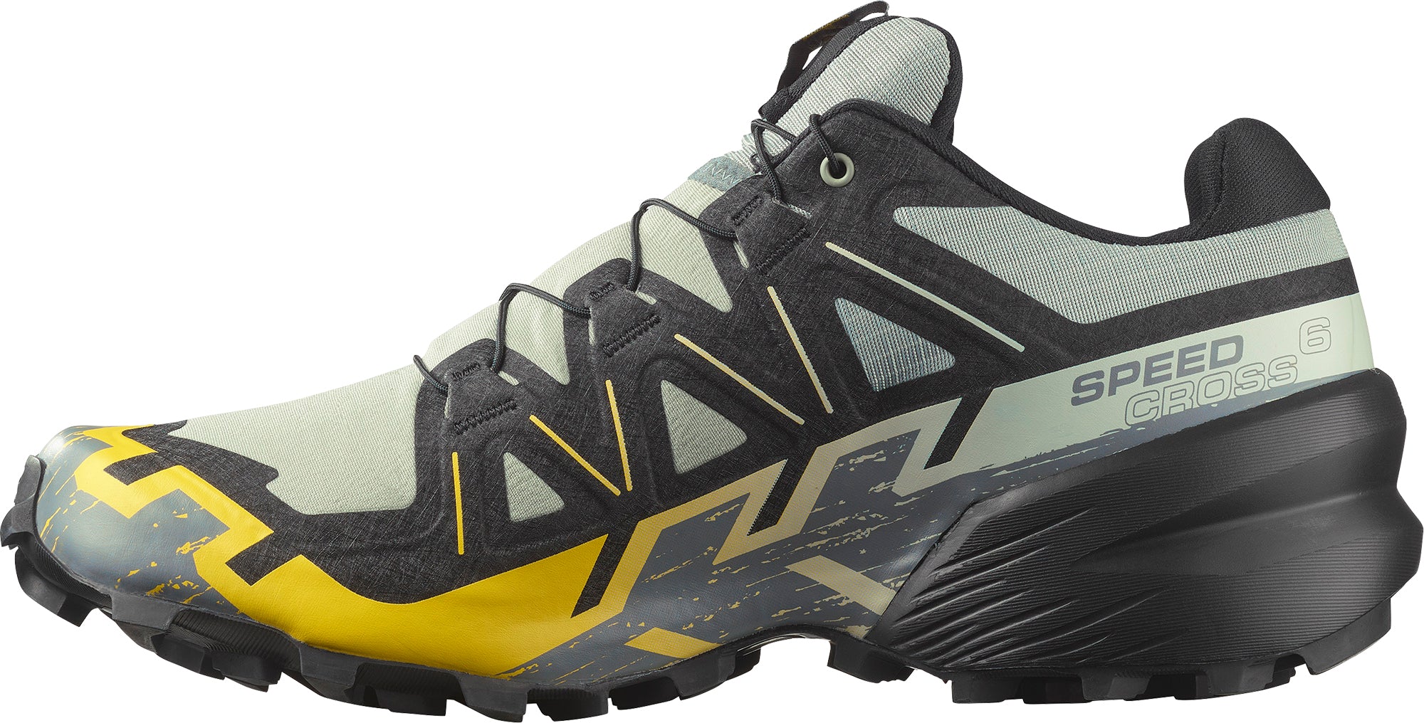 Salomon Speedcross 6 Mens Trail Running Shoes - Green - Image 3