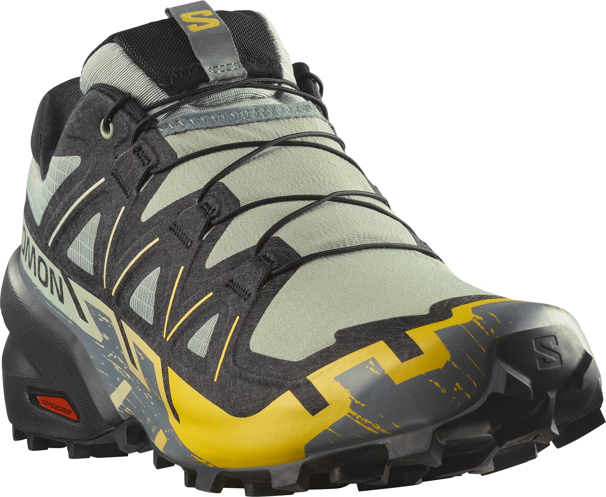 Salomon Speedcross 6 Mens Trail Running Shoes - Green - Image 6