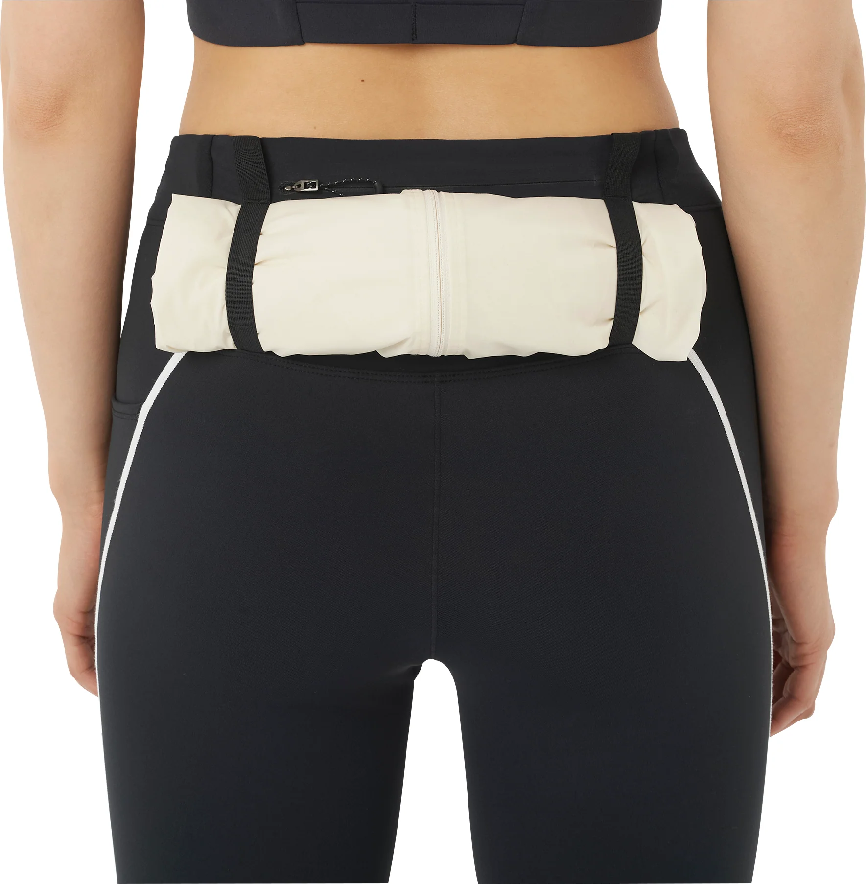 Salomon Stow Womens Long Running Tights - Black - Image 3