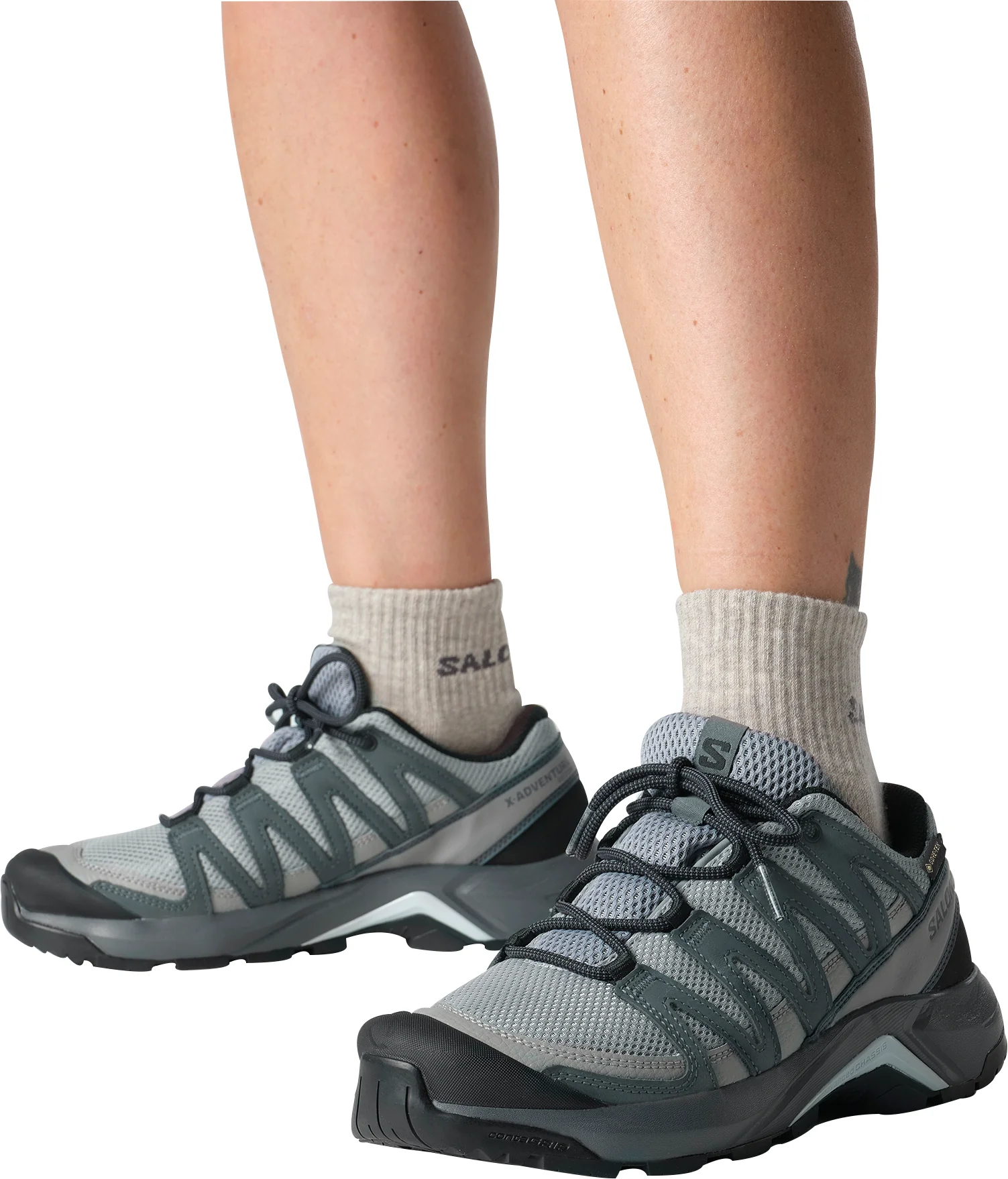 Salomon X-Adventure Recon GORE-TEX Womens Walking Shoes - Grey - Image 7
