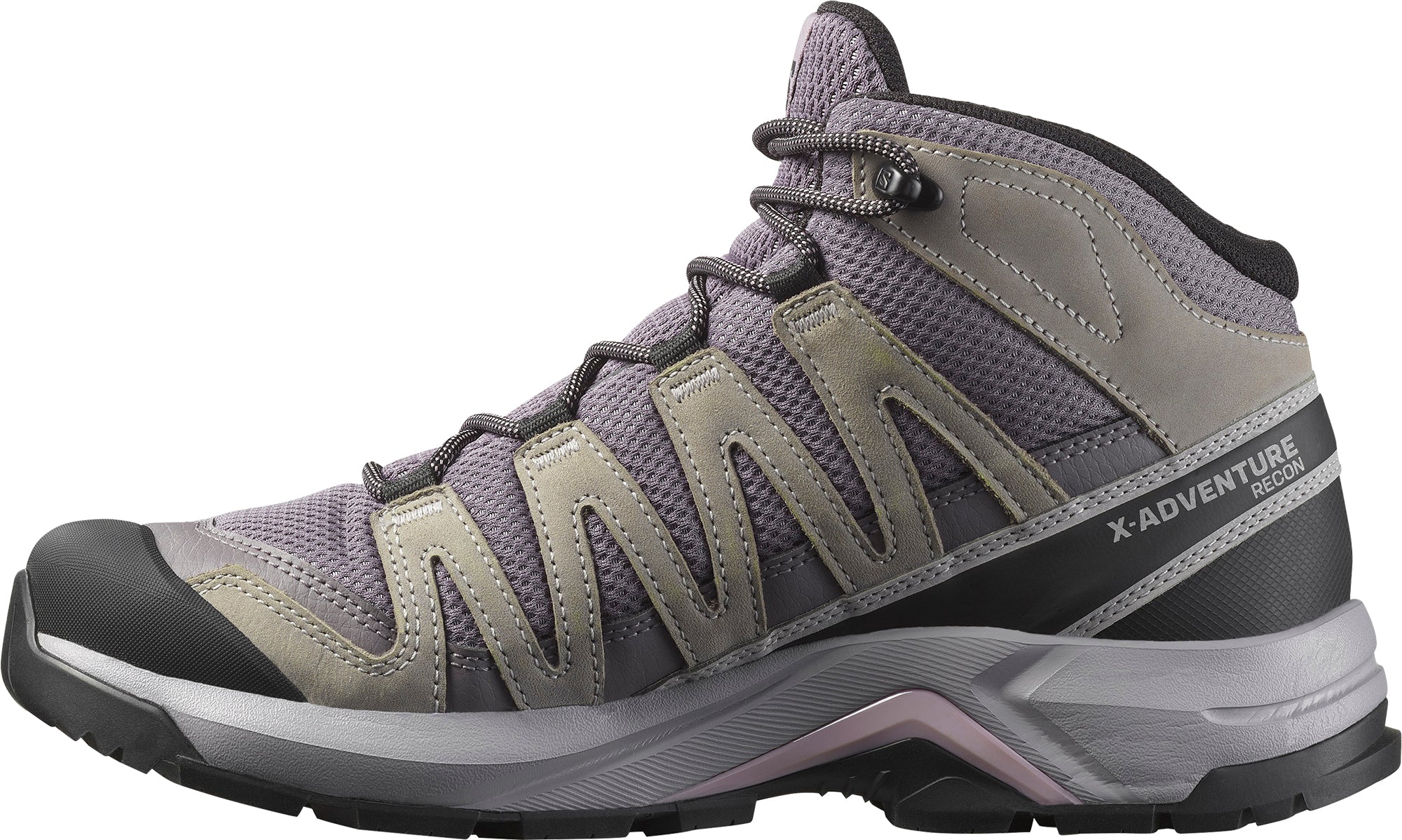 Salomon X-Adventure Recon Mid GORE-TEX Womens Walking Shoes - Grey - Image 3
