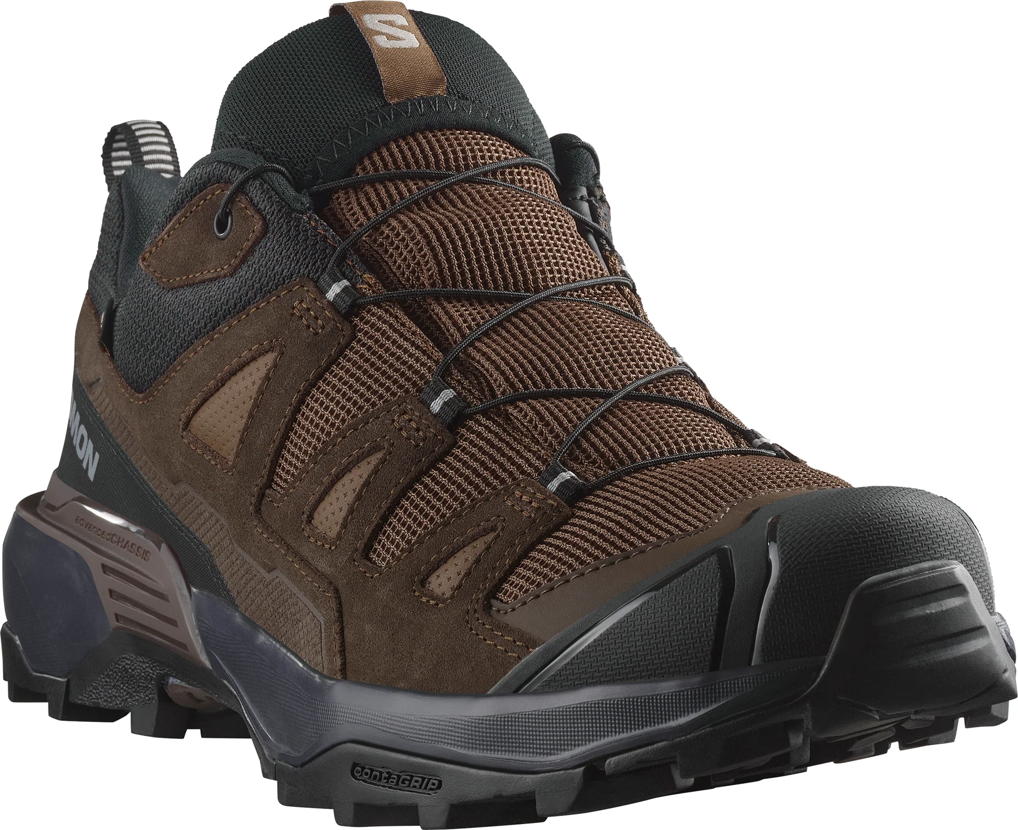 Salomon X Ultra 360 Leather GORE-TEX Mens Walking Shoes - Brown - Image 6