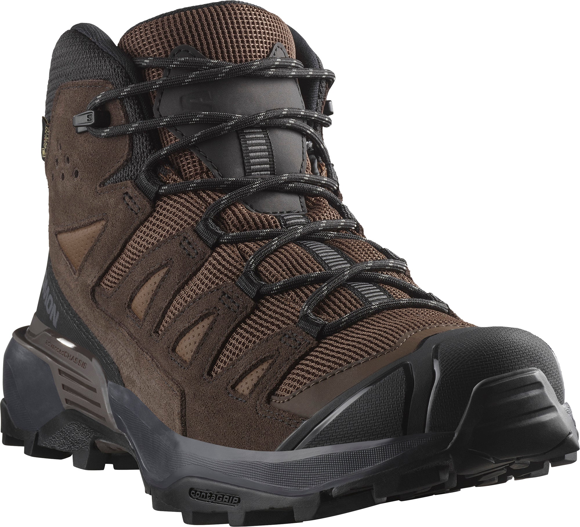 Salomon X Ultra 360 Leather Mid GORE-TEX Mens Walking Boots - Brown - Image 6