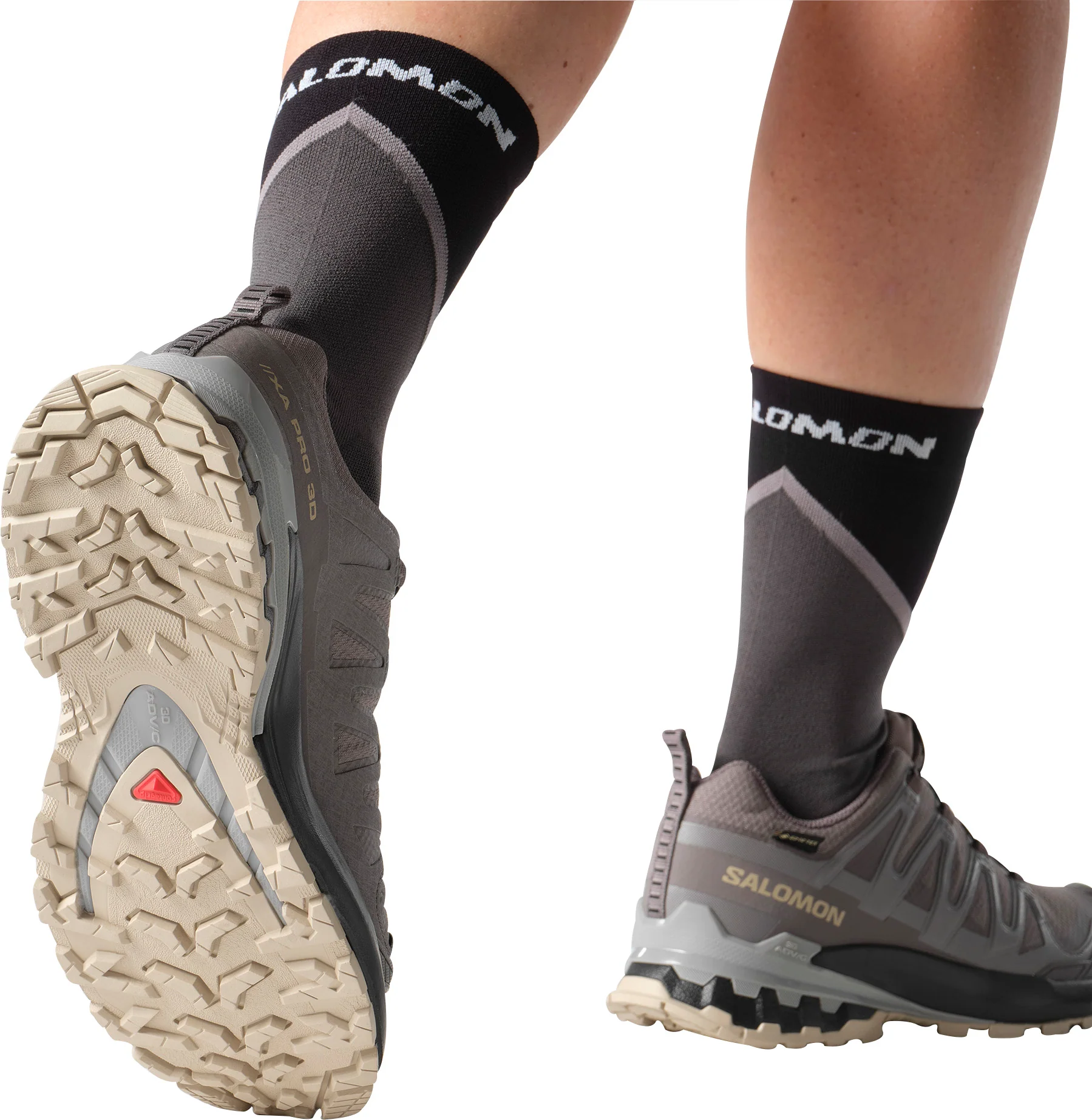 Salomon XA Pro 3D V9 GORE-TEX Womens Trail Running Shoes - Grey - Image 7