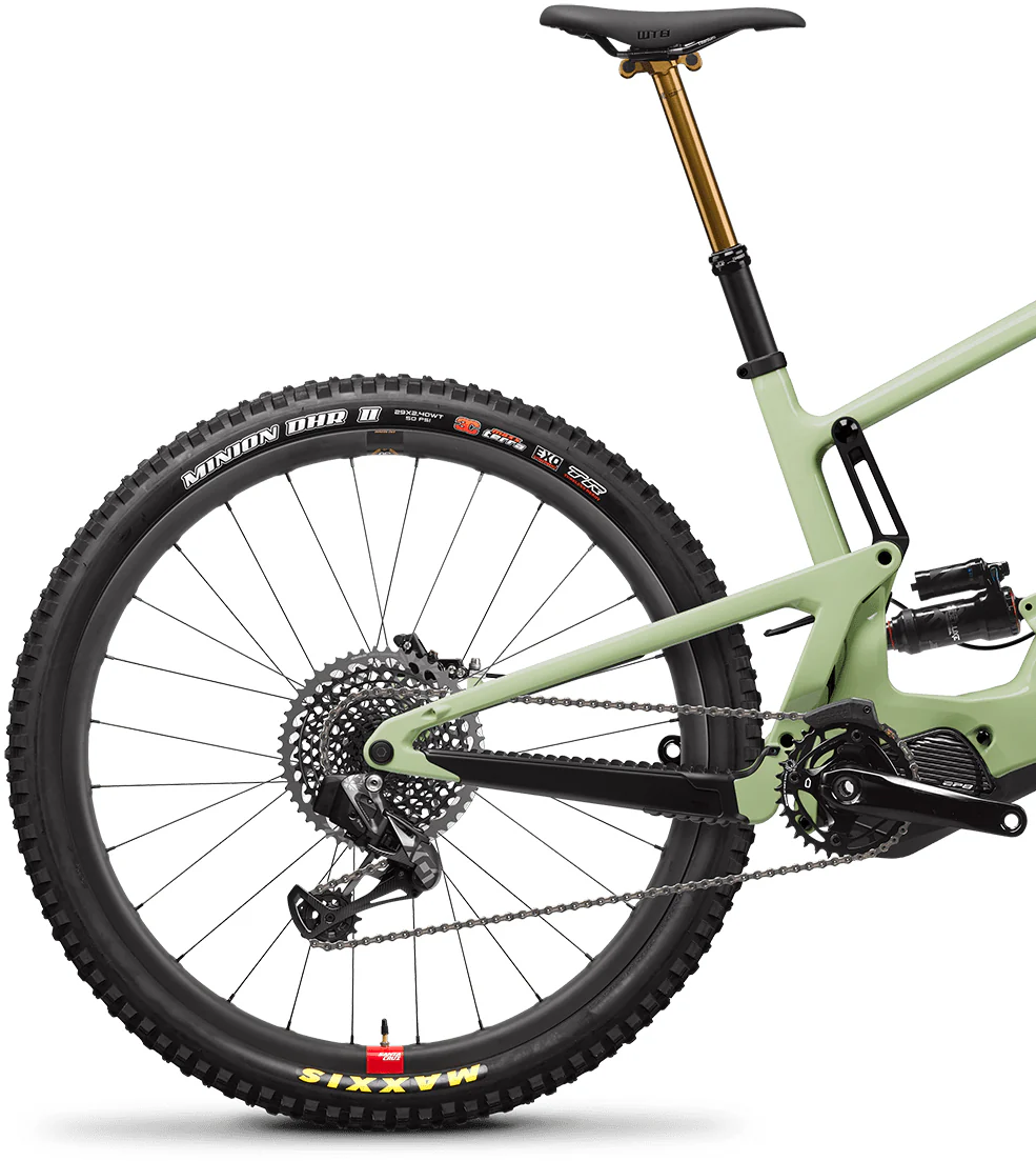 Santa Cruz Heckler CC X01 AXS Reserve 29 Carbon Electric Mountain Bike 2023 - Gloss Avocado - Image 2
